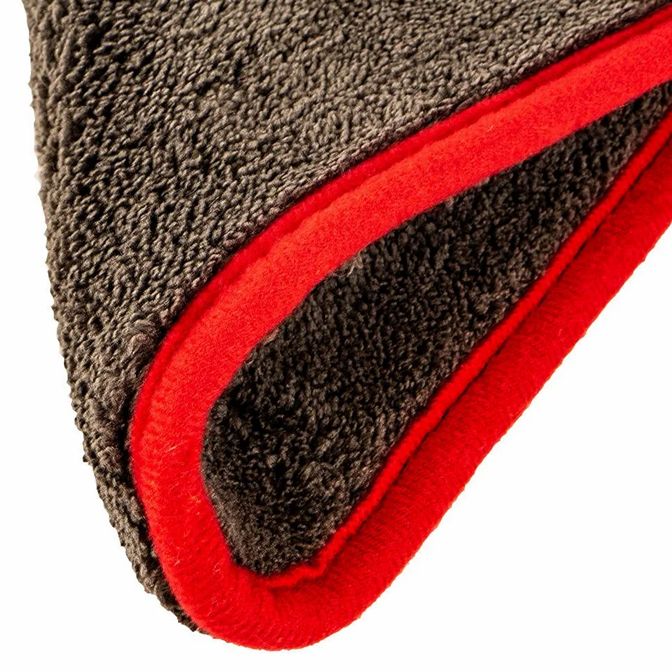 Toalla de lavado de autos 40x40cm Toalla de limpieza de autos Toallas de secado de microfibra para detalles de autos Limpieza de autos Pulido Paño de lavado de autos Accesorios para autos, azul (rojo