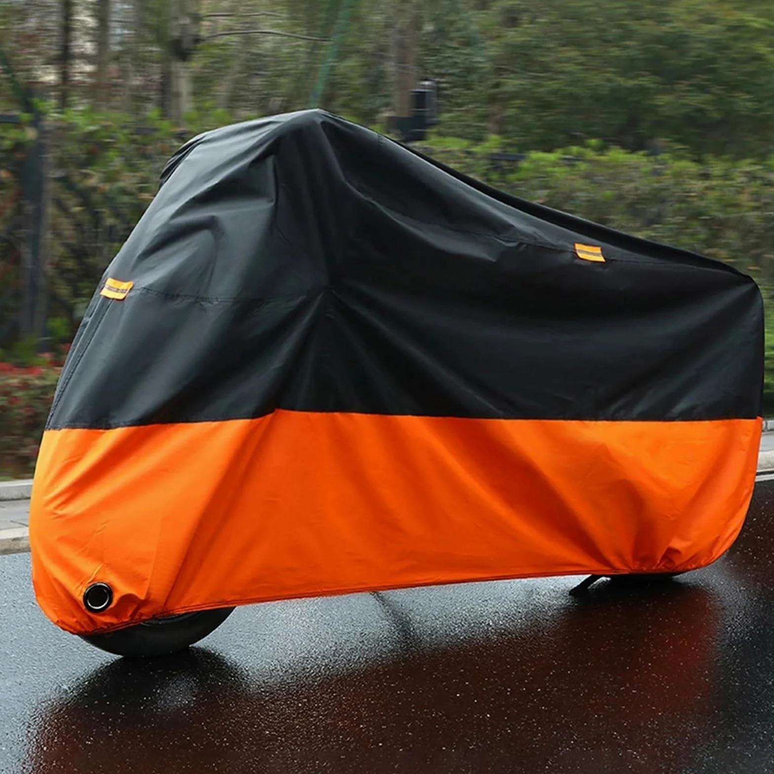 Funda para Moto Impermeable a Prueba de Polvo Bicicleta Scooter Cubierta de Lluvia Tela Resistente al Desgaste Cubierta de Motocicleta para Todas Las Estaciones Protector Cubierta(XL)