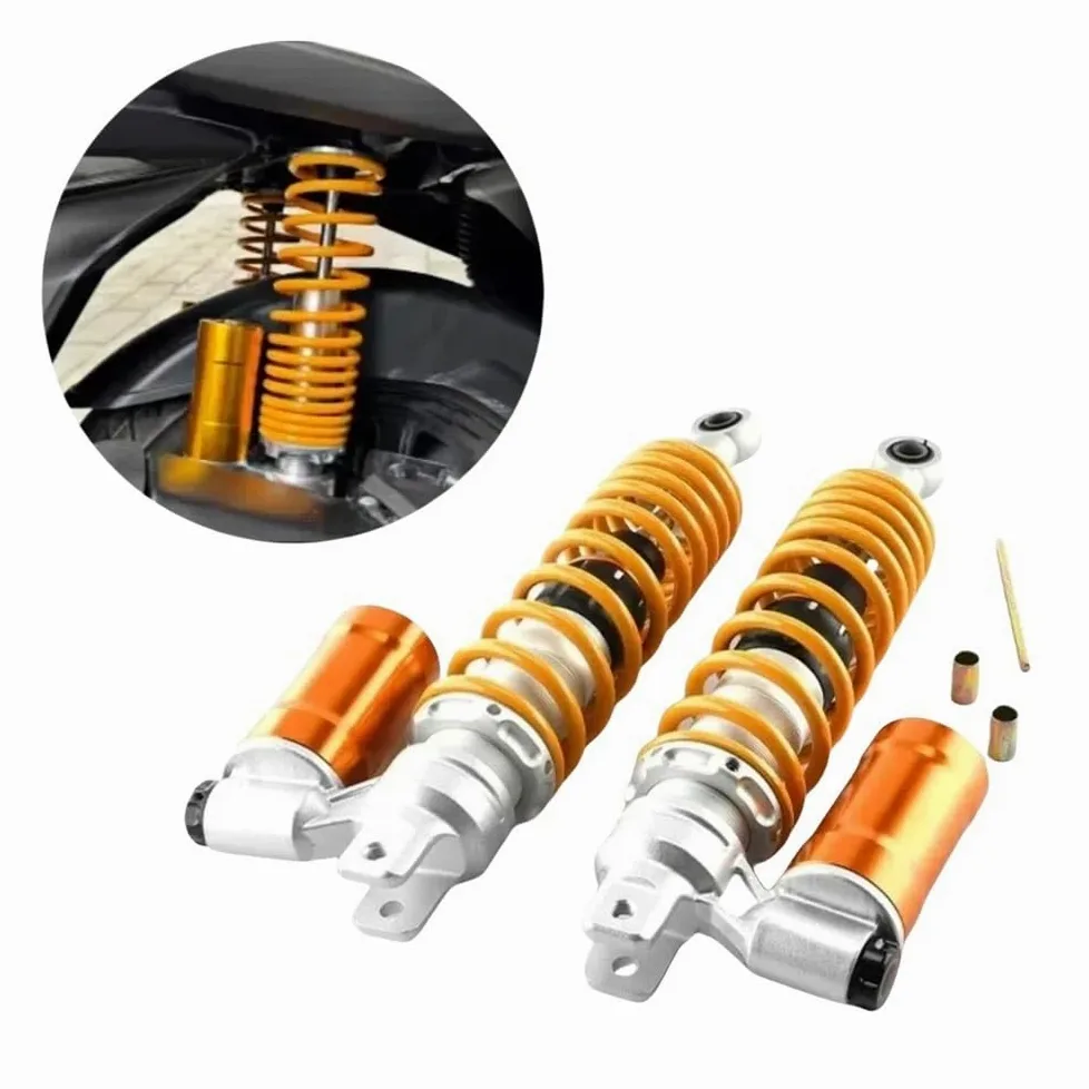 Moto Amortiguador 2 amortiguadores Traseros oleoneumáticos Ajustables invertidos para Motocicleta ATV de 320 mm 340 mm y 360 mm.