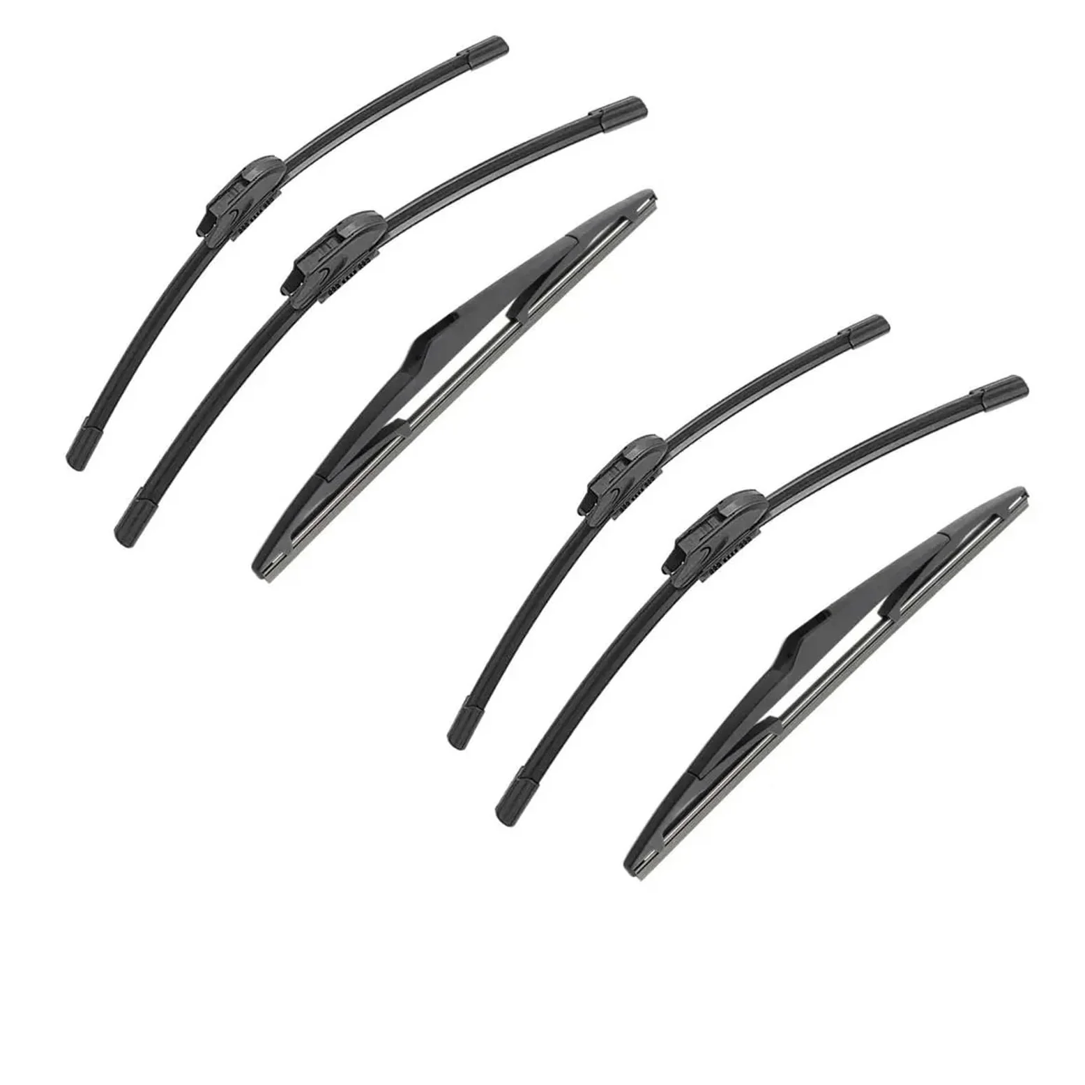 Limpia Parabrisas Escobillas Limpiaparabrisas Delanteras Traseras Para Captur Para Kaptur 2013-2016 Accesorios Para Coche 1/2/3/4/6 Unidades Juego Escobillas Limpiaparabrisas(6 PCS)