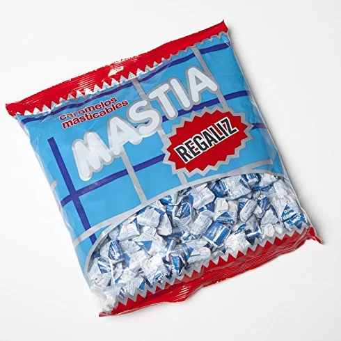 Mastia Caramelo masticable sabor Regaliz 1 Kg