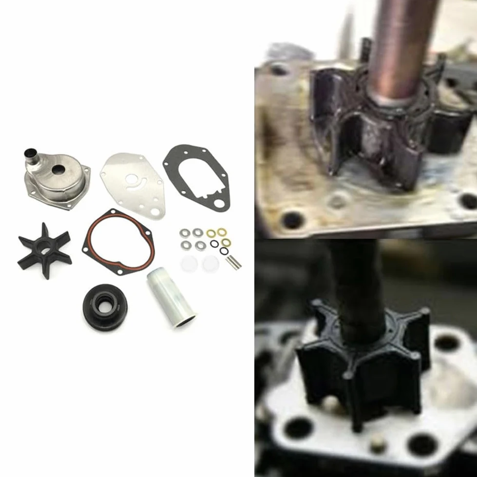 EasyByMall Kit de reparación de bomba de agua para Mercury Mariner Outboard 40-60HP, repuesto de impulsor compatible con 46-812966A12 812966A11