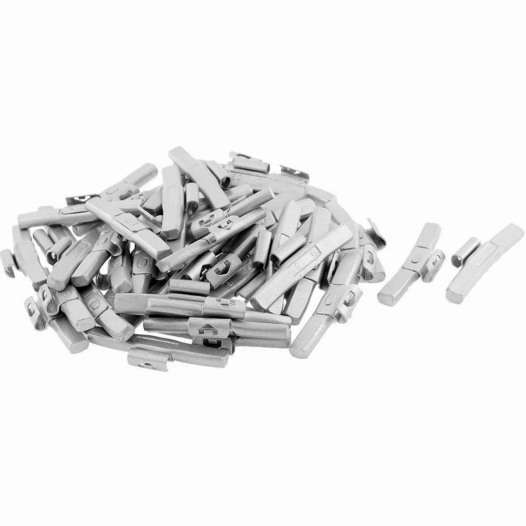 Ruilogod 10 PCS 3 pulgadas de largo 50 g de rueda de neumático Pesos de balance de reemplazo
