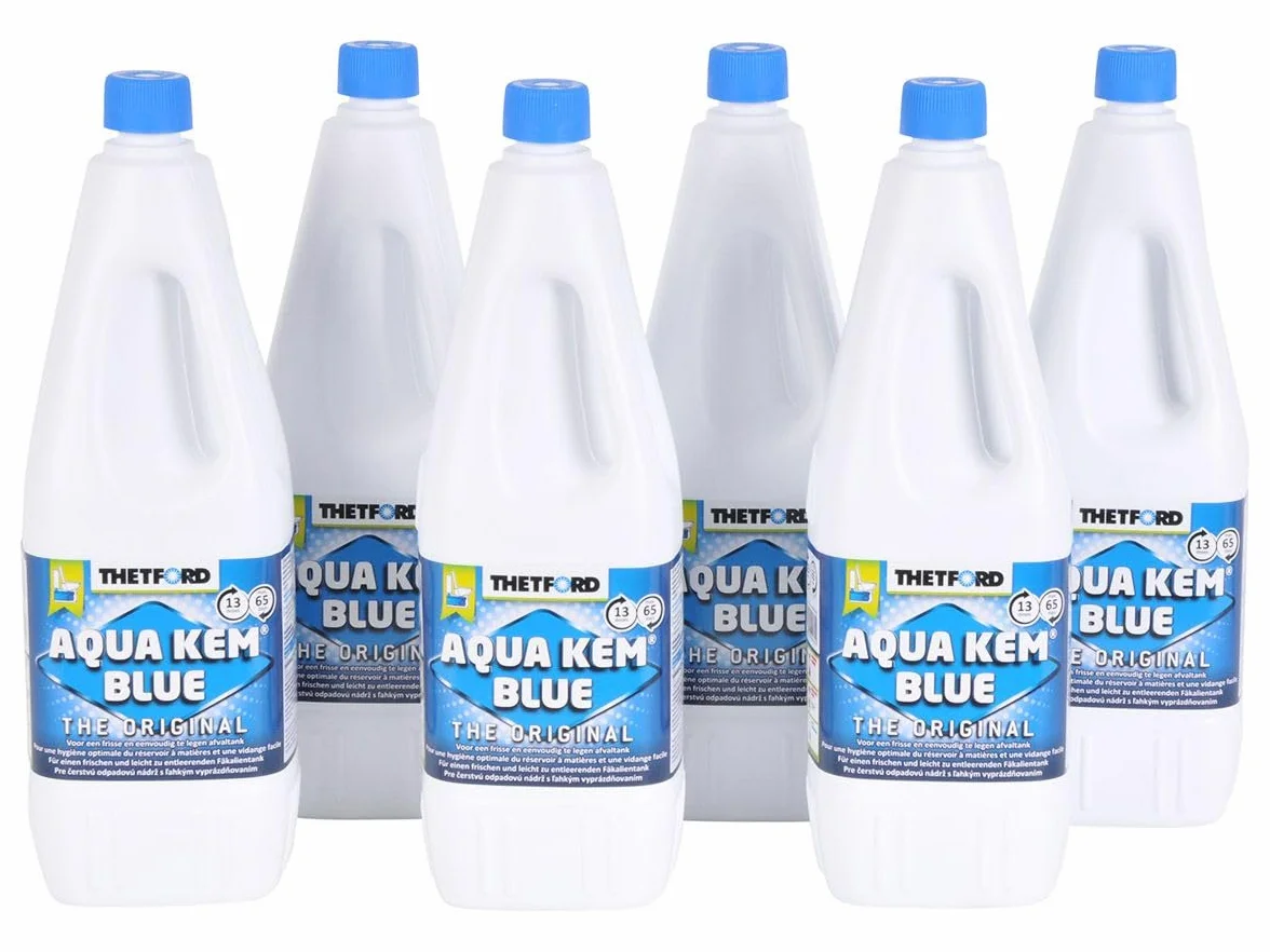 Aqua Kem Blue, 2 litros. Thetford, 6 botellas.