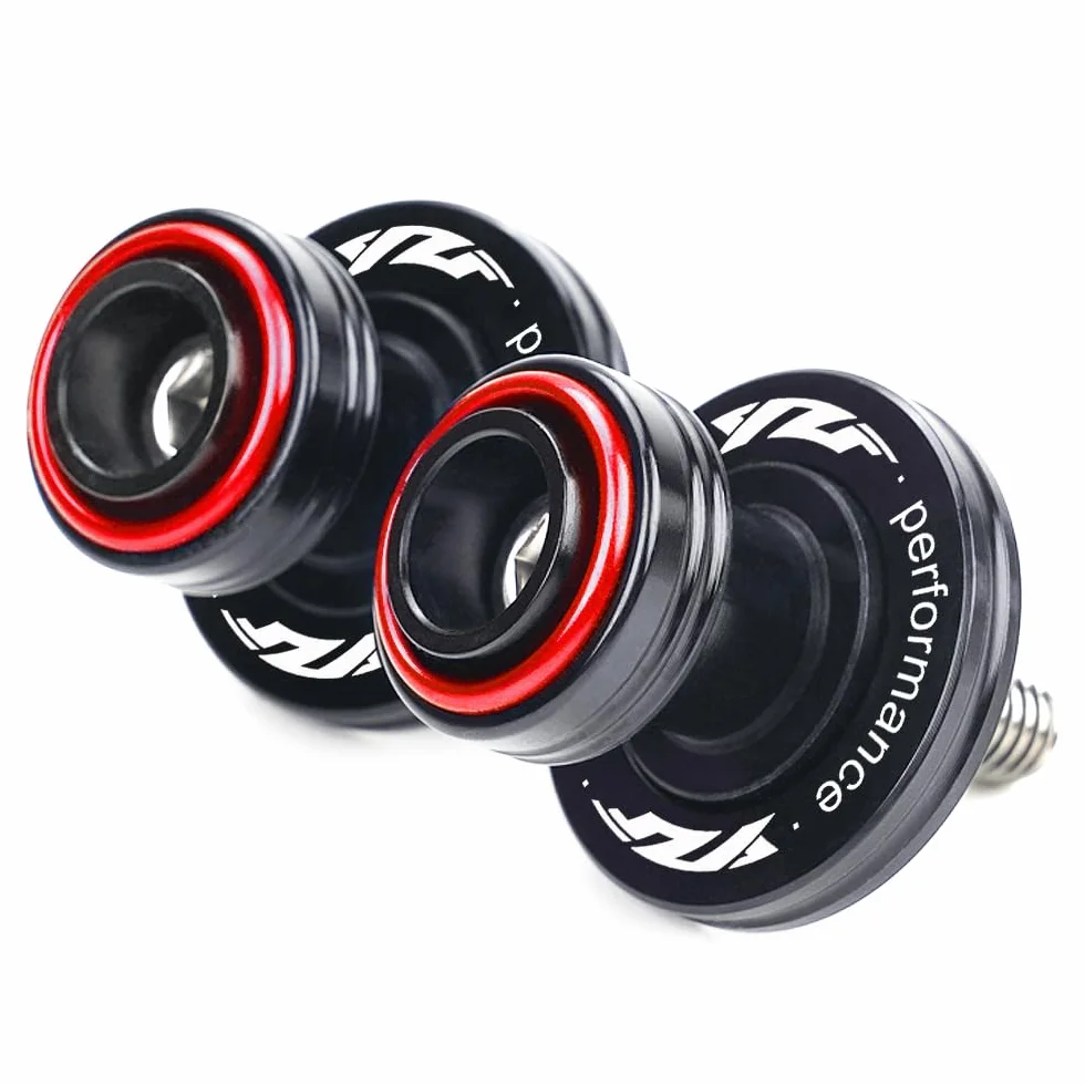 Para Yamaha YZF R1/S/M R3 R6 R7 R9 R25 R125 YZFR1 YZFR3 YZFR6 YZFR7 YZFR9 Accesorio de motocicleta de aluminio 6 mm, sarga, bobinas, deslizadores, soporte, tornillos (Rojo)