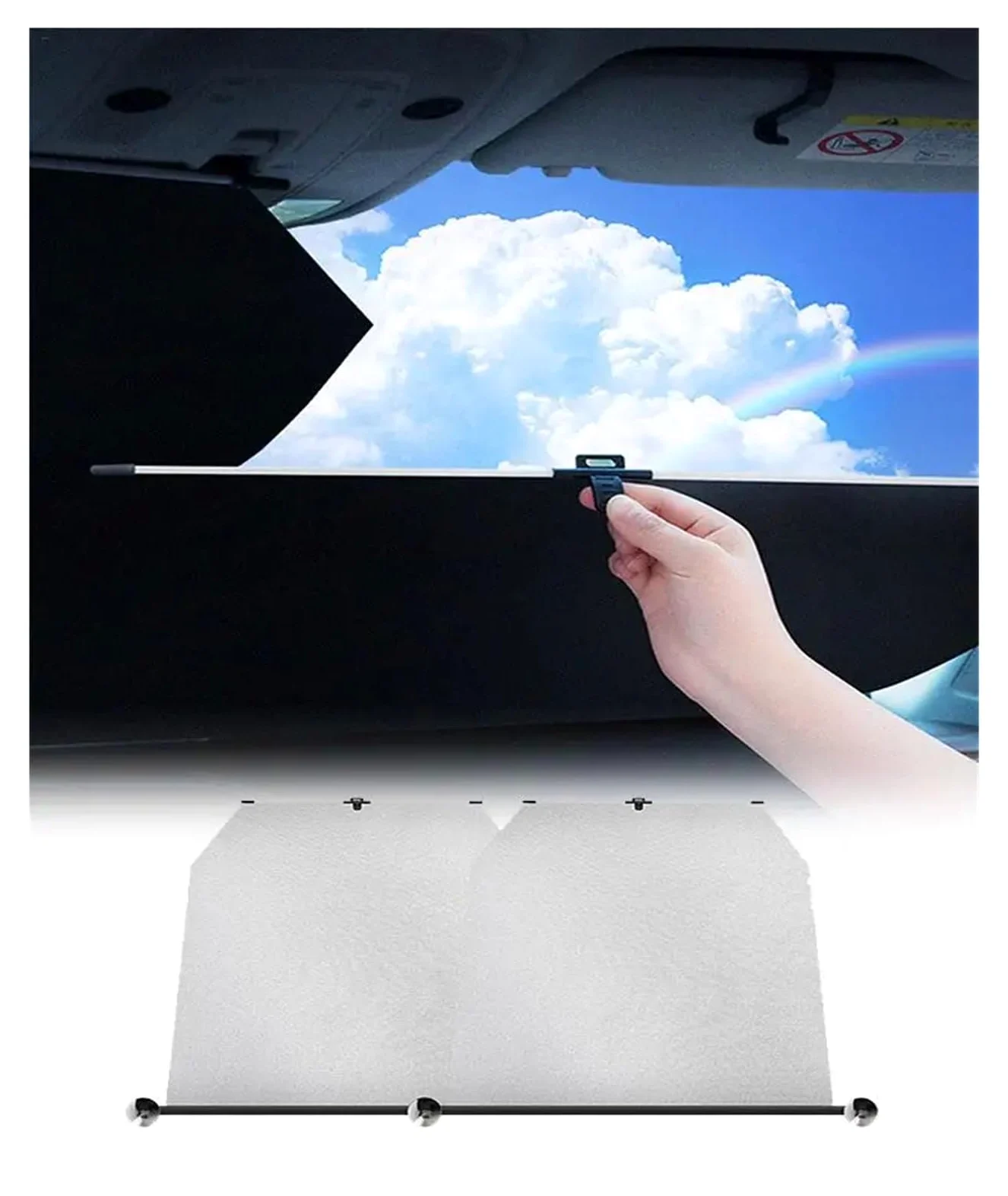 Parasol Parabrisas Parasol Plegable Para Parabrisas Coche Cubierta Anti UV Visera Aislante