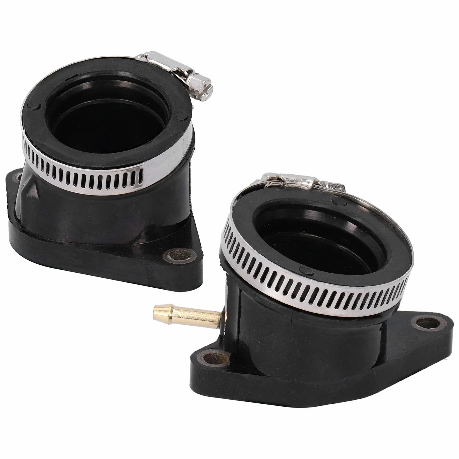 Botas de colector de admisión de carburador, 5LP ‑ 13586‑01‑00 Conector de colector de admisión de carburador de 2 piezas apto para Yamaha Raptor 660 660r 2001‑2005