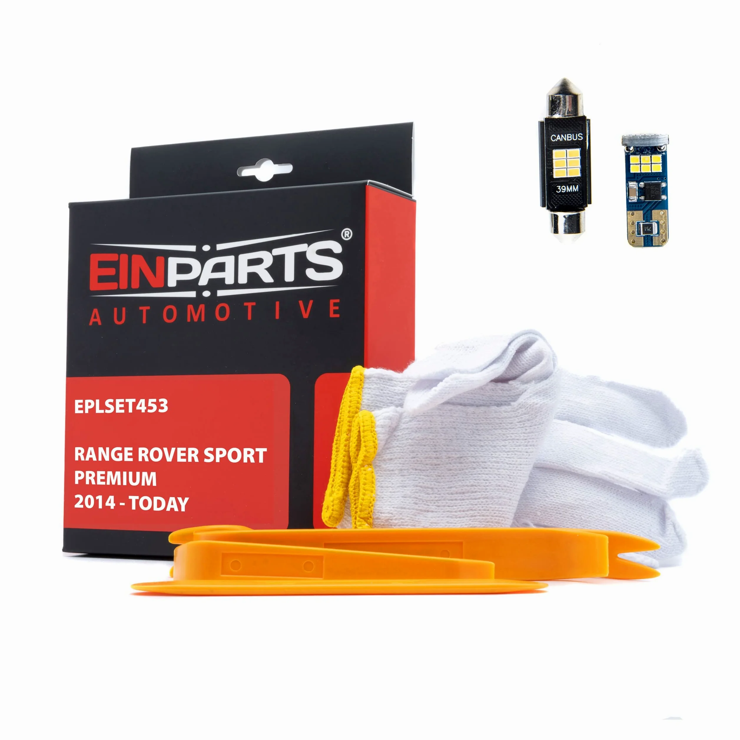 EinParts Juego de Bombillas LED para Coche, Sin errores Can-Bus, para interior de coche especifico para Range Rover Sport Premium 2014-2016, 17 piezas
