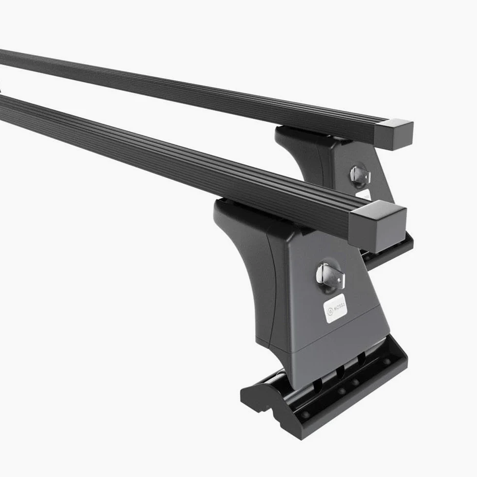 Mossa Barras de Techo Acero aptas para Ford Transit Connect 2003-2013 Negro | Furgoneta, I - puntos de montaje