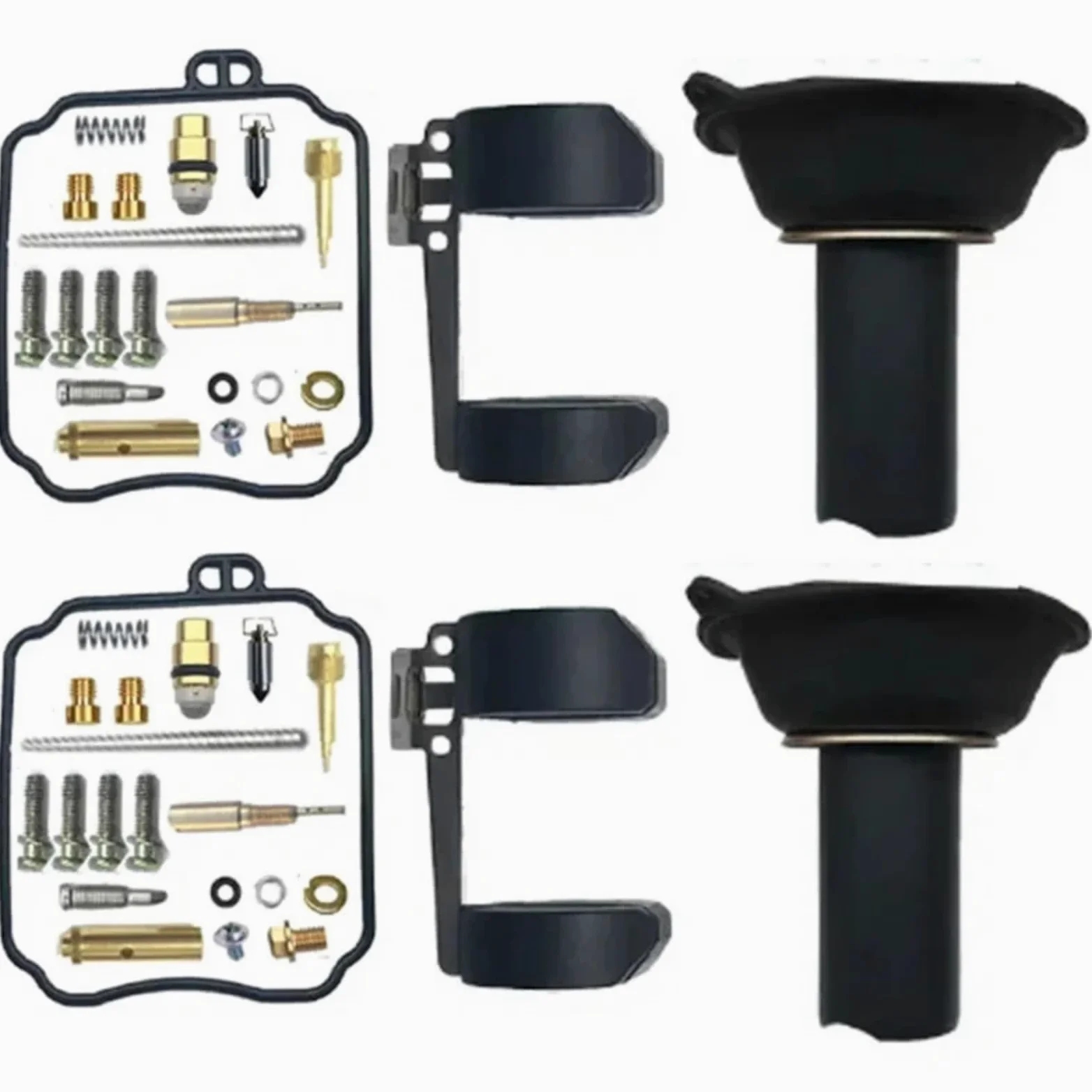 Kit Carburador Repuesto Kit De Reparación De Carburador De Motocicleta Compatible Con Hyosung Para GT125 GT125R GV125 Piezas Reconstrucción Conjunto Diafragma De Flotador De Carburador(E Style)