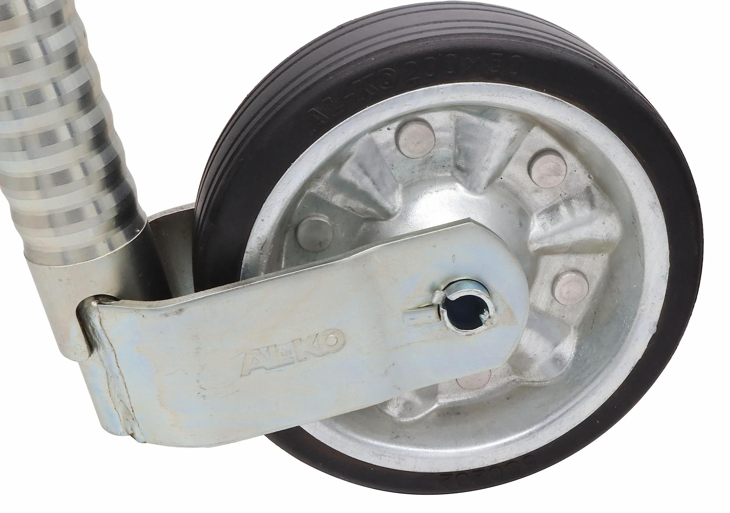 Alko 1223614 - Rueda de apoyo para remolque (48 cm de diámetro, 300 kg)