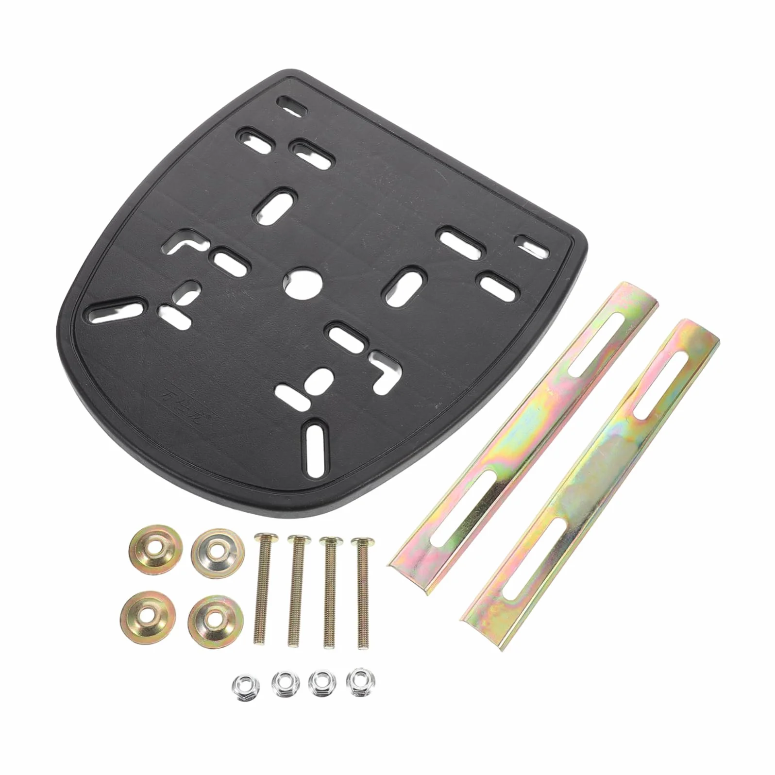Placa Base Tornillos Fijos para para Caja Trasera de Motocicleta Diseño Reforzado y Tiras Antideslizantes Soporte Resistente y Seguro