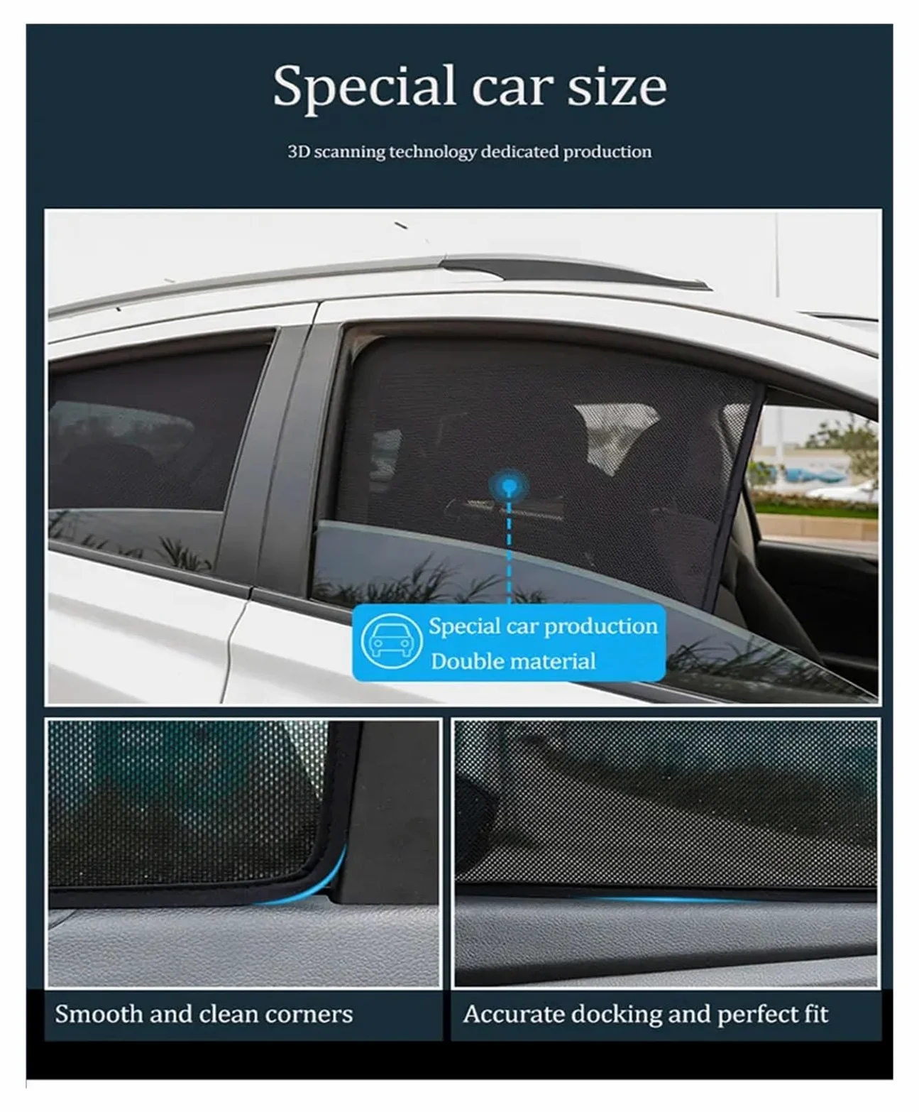 Protector para Parabrisas Coche para Citroen para Grand para C4 7 Asientos 13-23 Cortina Coche Cubiertas Parasol para Ventana Parasol Magnético Visera Solar Parasol Coche