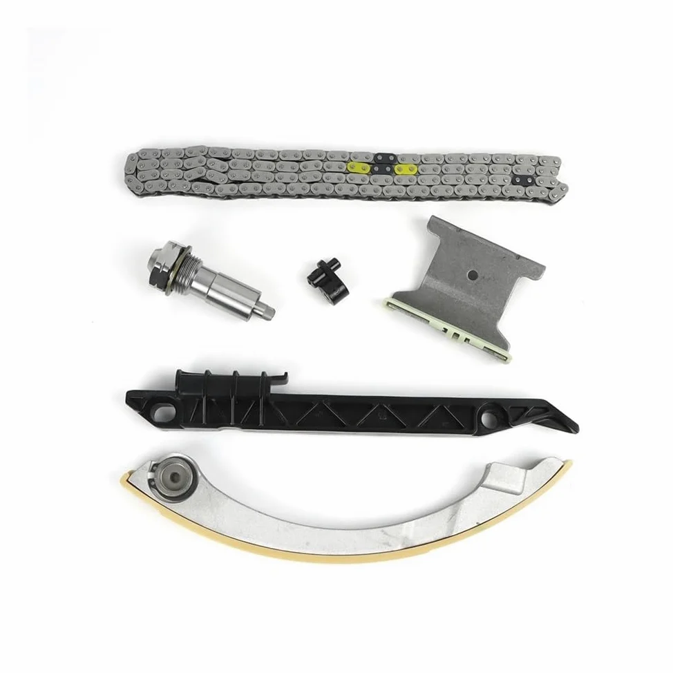 Accesorios de repuesto 1 juego de cadena de distribución de motor TKC8002 con tensor de tapón de aceite.