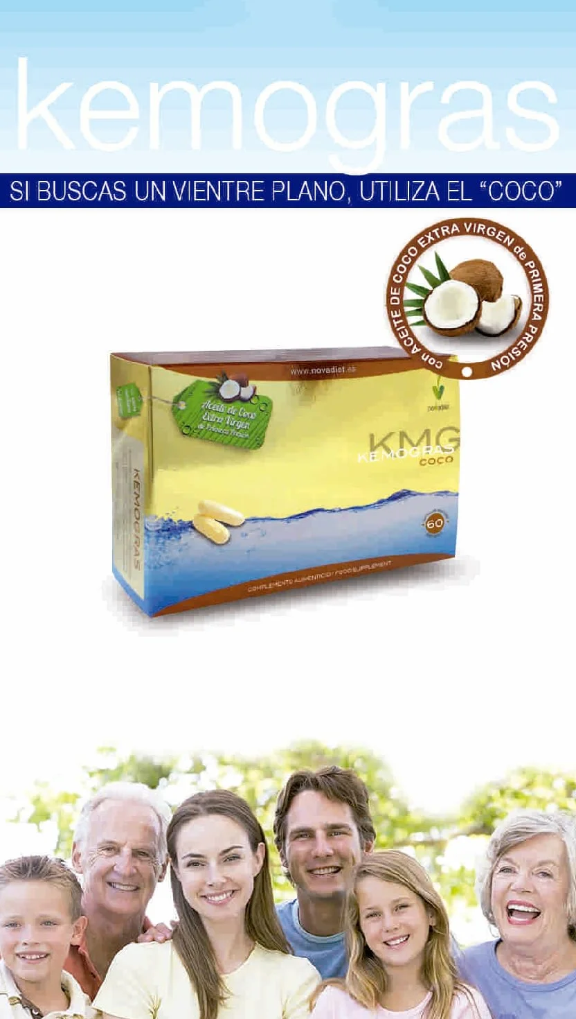 Novadiet KEMOGRAS COCO Aceite de Coco Extra Virgen Cápsulas 60
