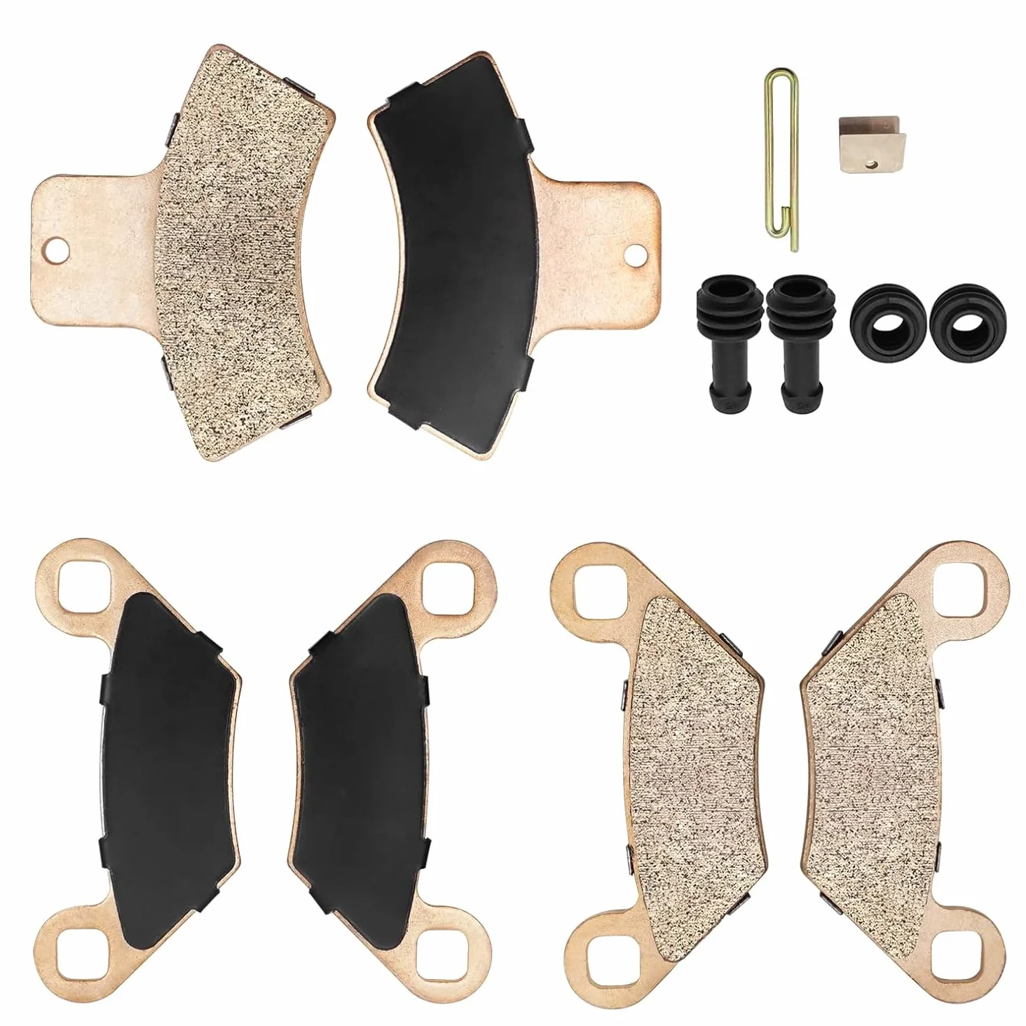Sinterizado delantero y trasero pastillas de freno y botas para Polaris Sportsman Magnum Trail Boss Trail Blazer Scrambler Xplorer Xpedition 500 425 400 335 330 325 250