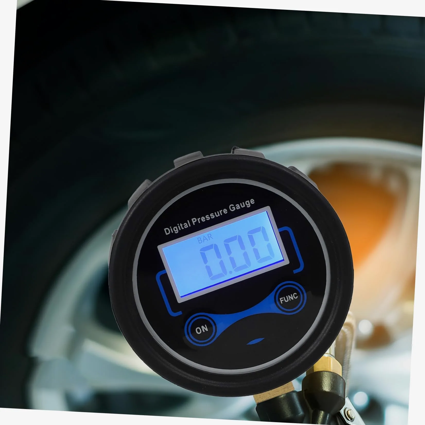 MAGICLULU 5 Piezas Manómetro De Pantalla Digital Monitor De Presión De Coche Medidor De Presión De Aire De Neumáticos Auto Con Medidor De Presion De Neumaticos Herramienta Negro El Plastico