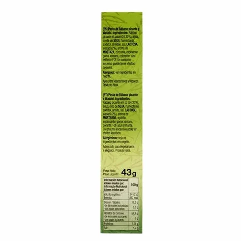 Pasta de Wasabi 43 Gramos para Sushi