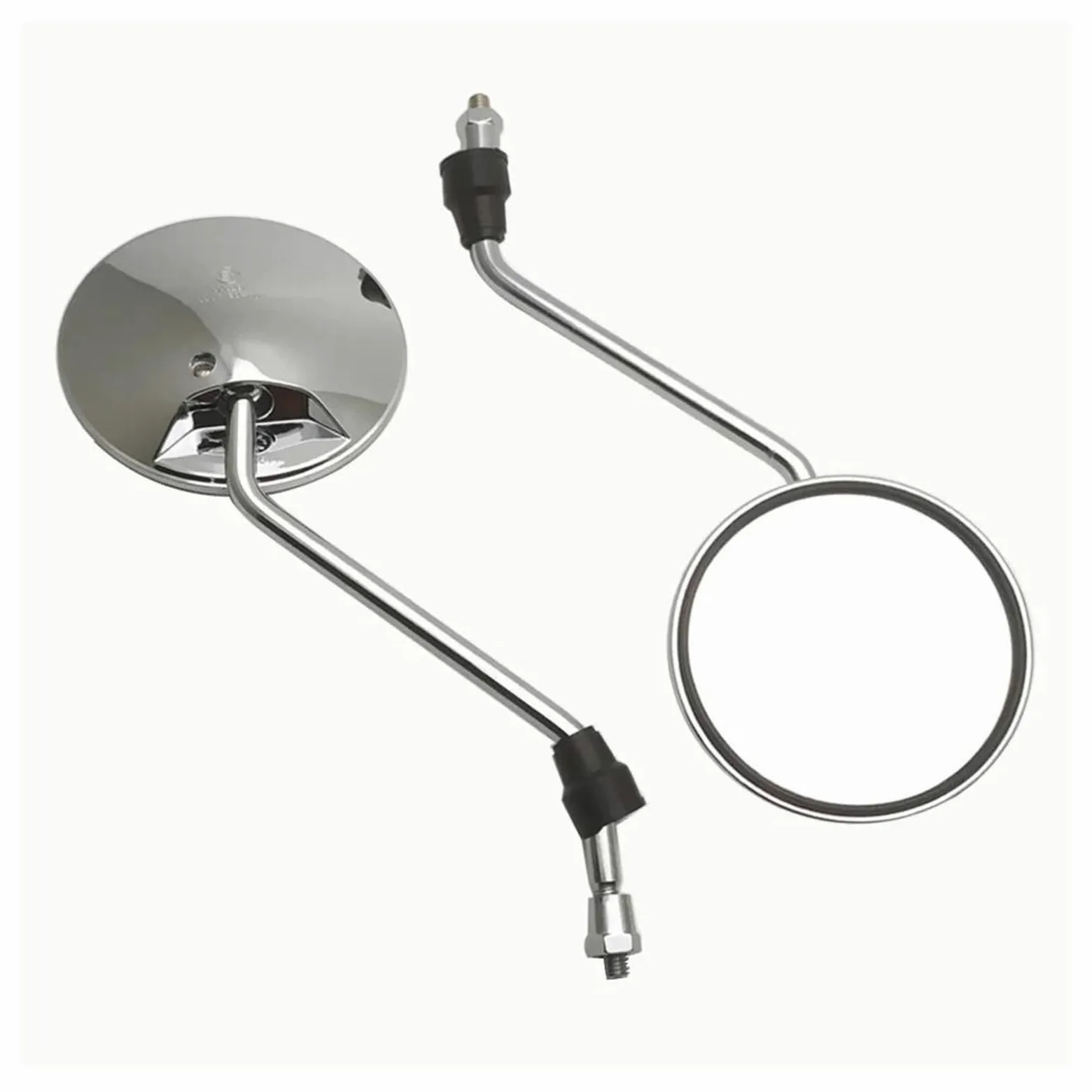 espejos laterales moto Espejos Motocicleta Espejo Retrovisor Adaptadores 8mm Redondo Ovalado Convexo