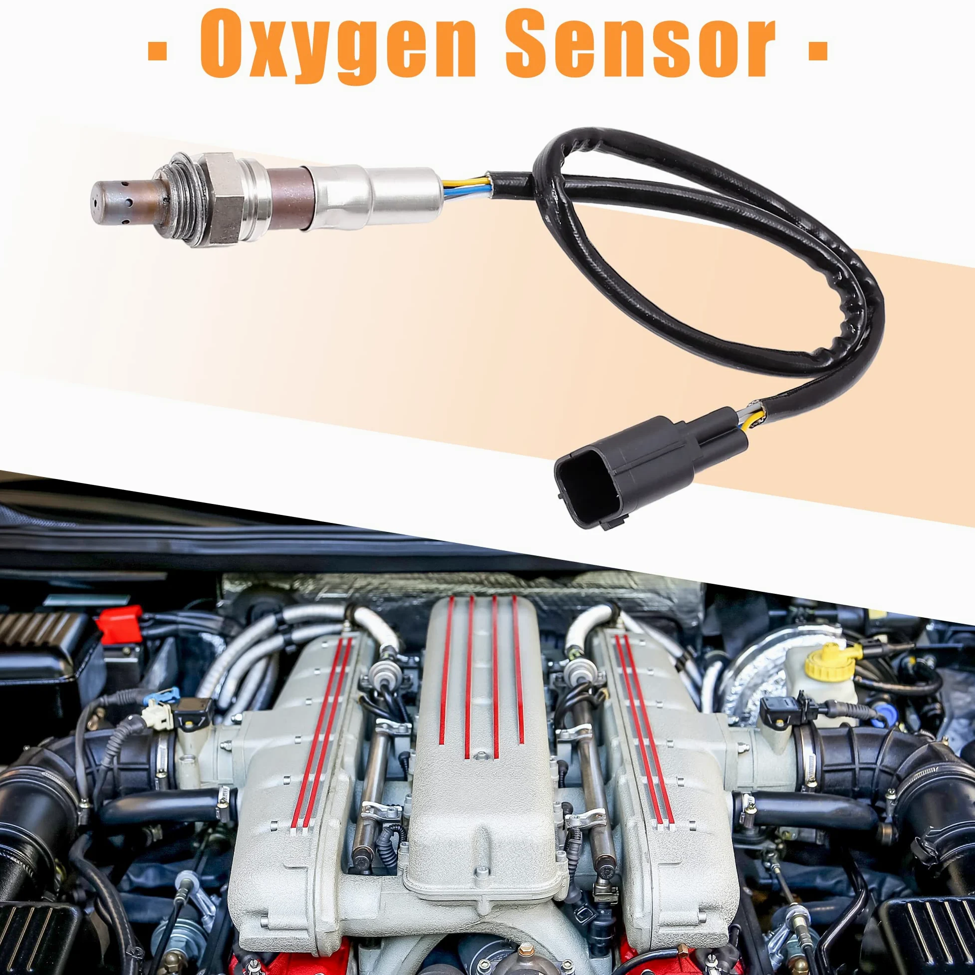X AUTOHAUX Coche Aire Combustible Relación O2 Oxígeno Sensor Contra Corriente LF8R188G1 250-25029