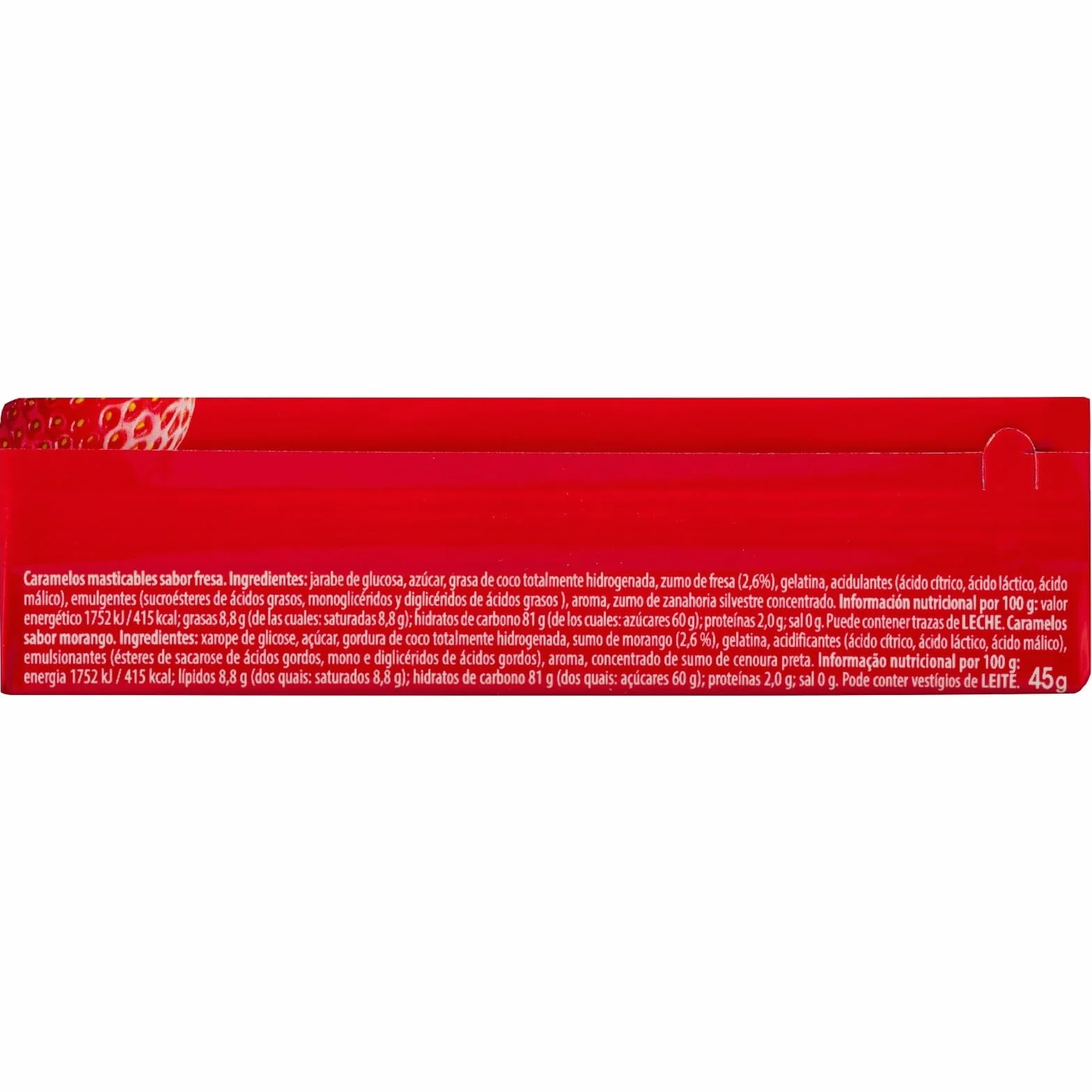 iChuches Caramelos Chew 20 Sticks Individuales Fresa Masticables Textura Extra Tierna