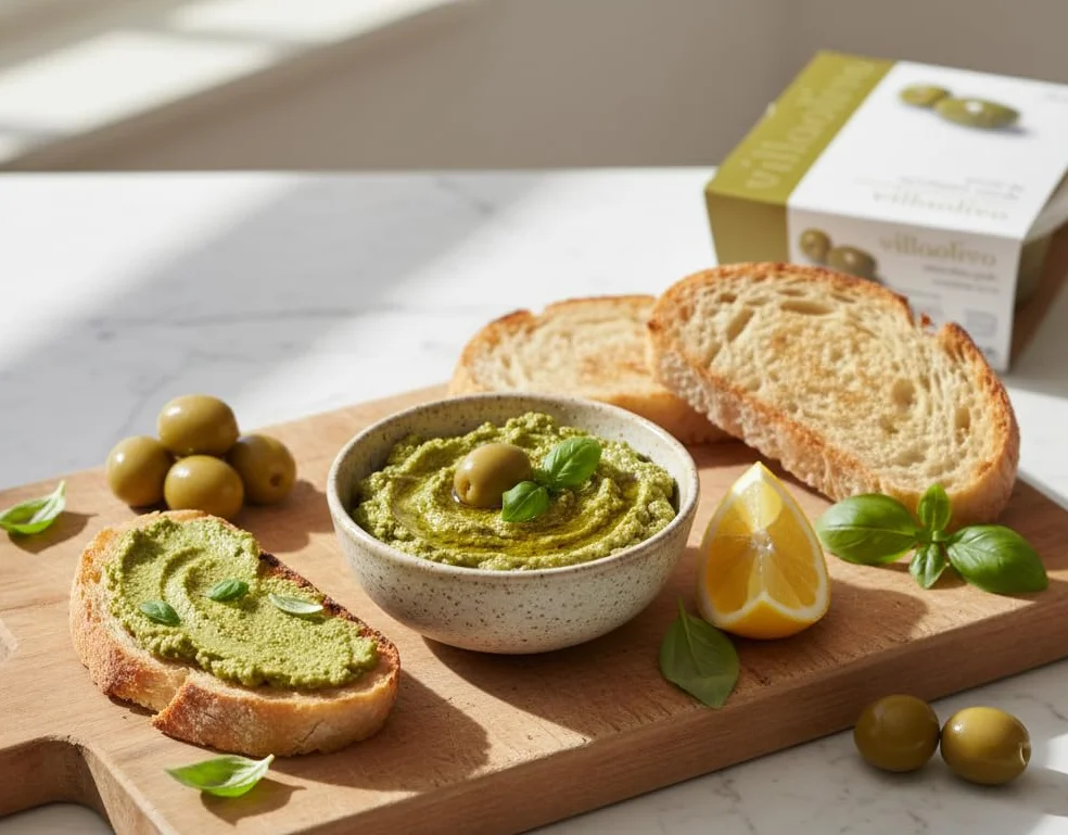 Paté de aceitunas verdes y negras 100% natural 125 g Pack 6 uds