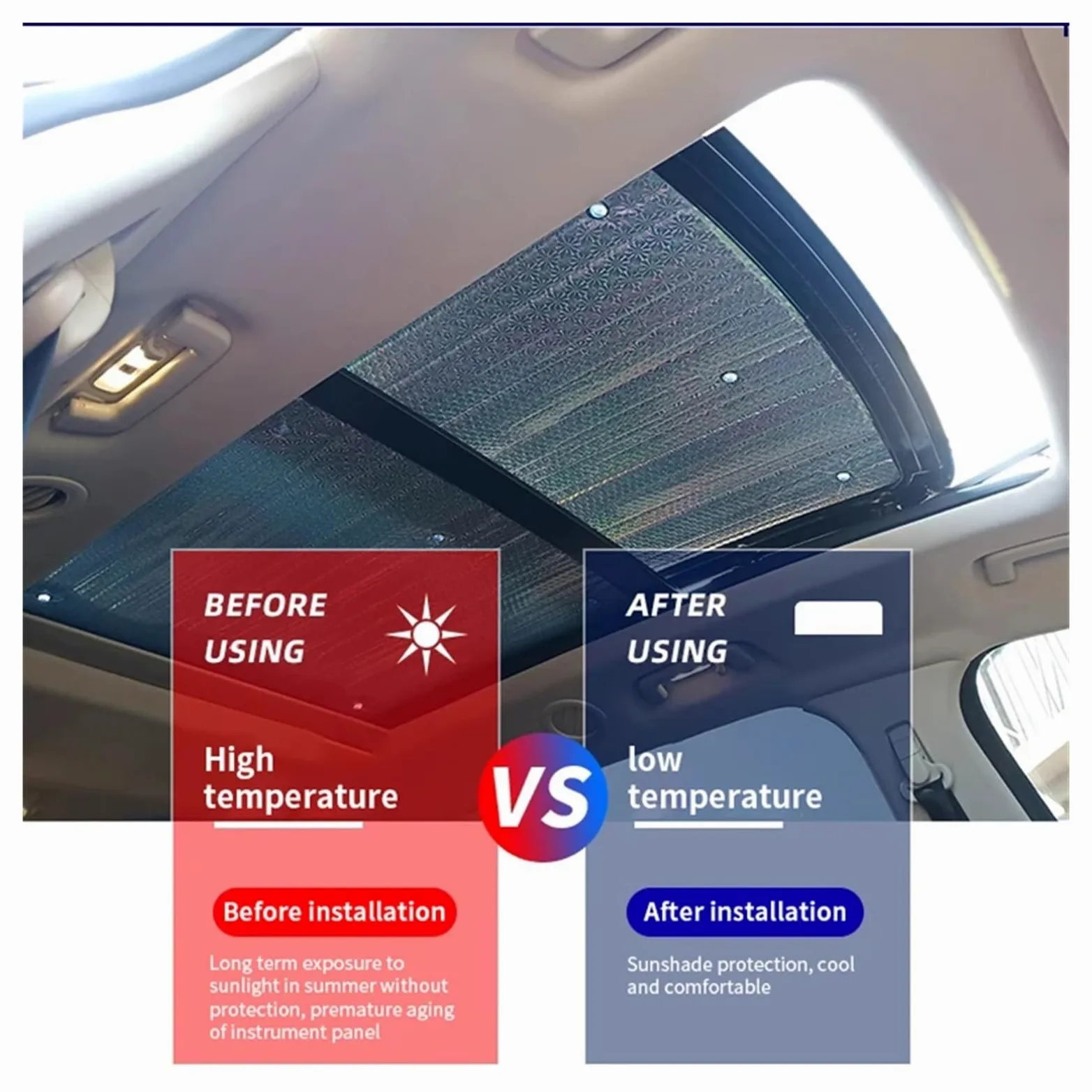 Parasol Cristal Delantero Parasol para Coche Cubierta Solar para VW para Sharan para 7N 2011 2012 2013 2014 2015 2016 2017 2018 2019 2020 2021 2022