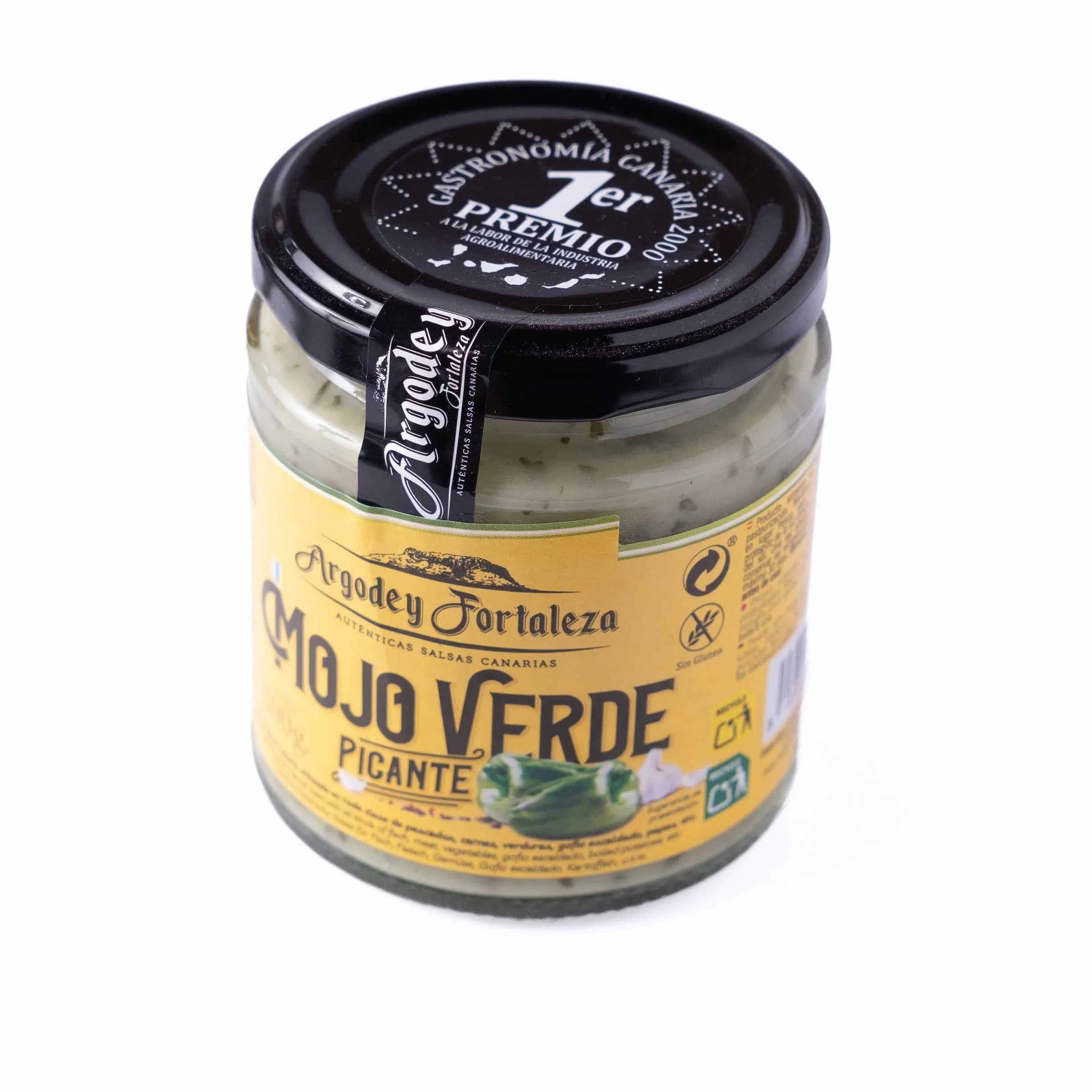 Argodey Fortaleza Mojo Verde Picante 200g - Autentica Salsa Canaria para Untar