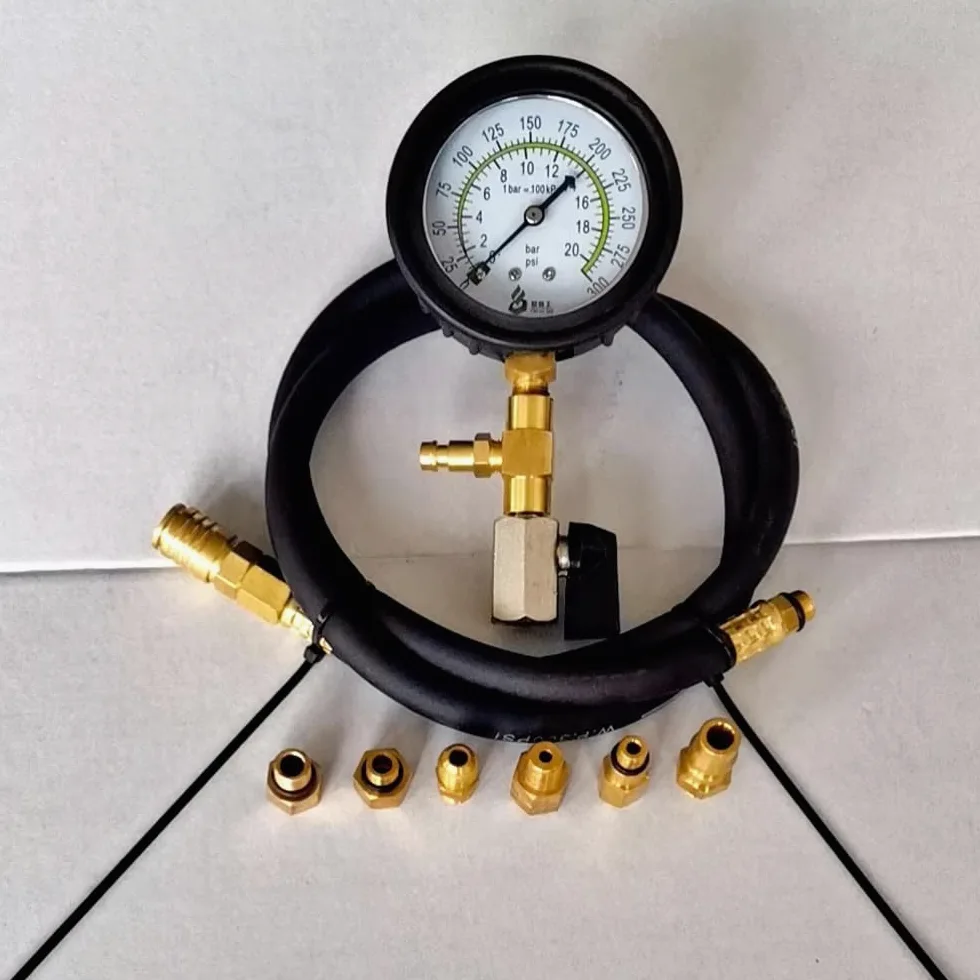Probador de Presión de Combustible para Automóviles, Medidores de Presión de Gasolina, Herramienta de Prueba de Instrumentos para Automóviles, Herramientas de Reducción de Vibraciones Automotrices