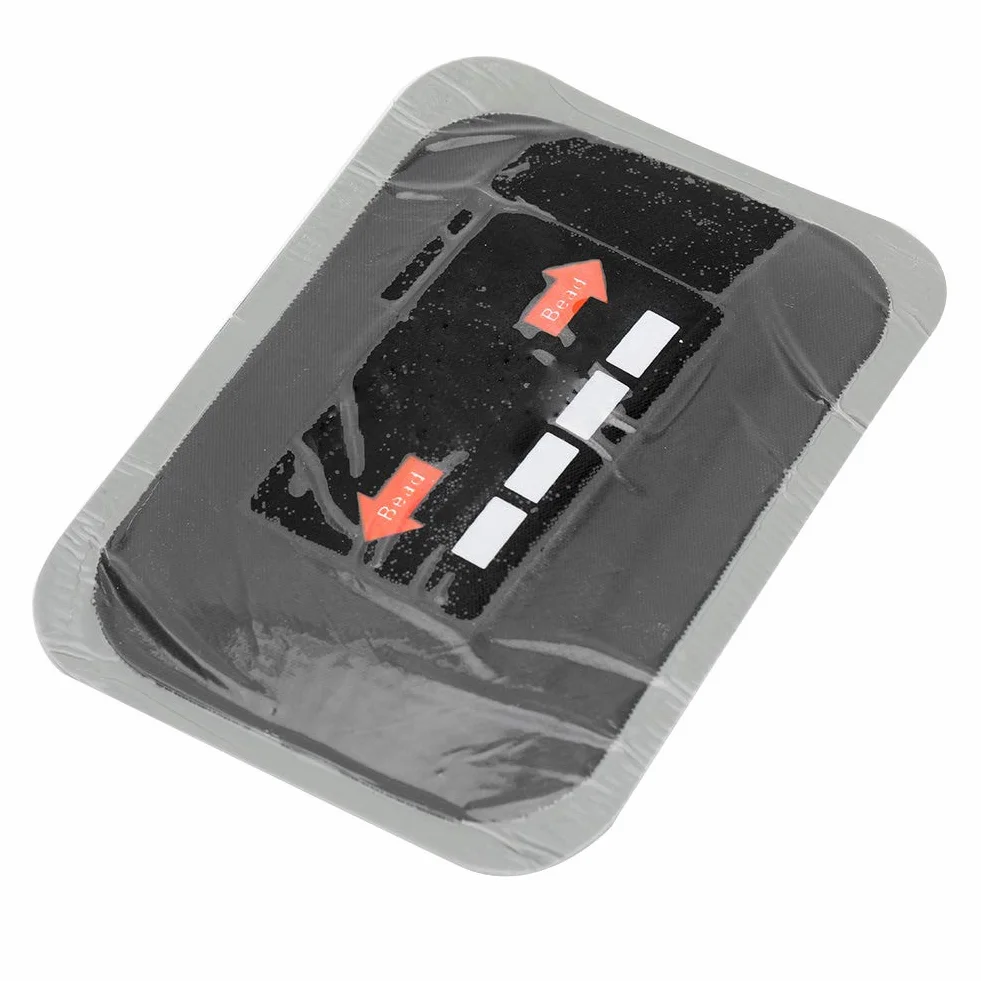 Parches de Reparación de Neumáticos sin Cámara - Paquete de 10, Kit de Reparación de Pinchazos de Goma de 80x120mm
