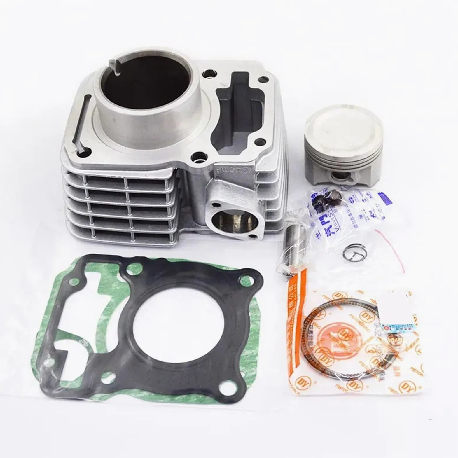 PIEZA DE RECAMBIO Kit de juntas de pistón Fits cilindro de motocicleta, estándar, 63,5 MM, diámetro grande, compatible con CB 125 F CB125F GLR125 GLR 125 GLR1251WHF LWH 1WHH WHH(63.5mm 185cc Black)