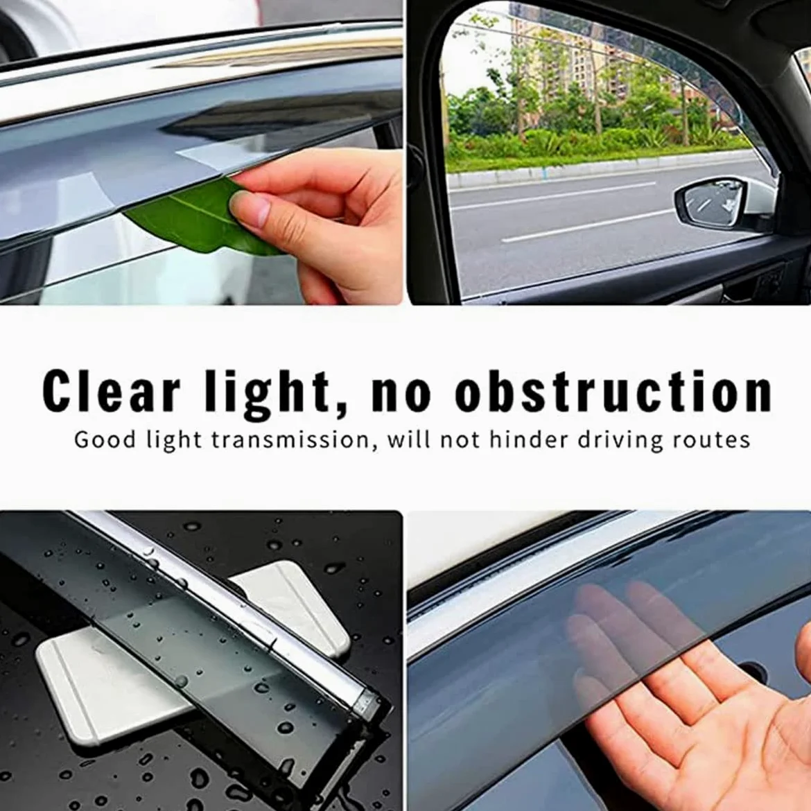 Deflectores de viento para Mercedes Benz A-Klasse W177 A180 A200 A220 A250, Deflector de Viento de Coche deflectores de lluvia viseras de ventana Deflectores de Aire Visera Solar Auto Accesorios