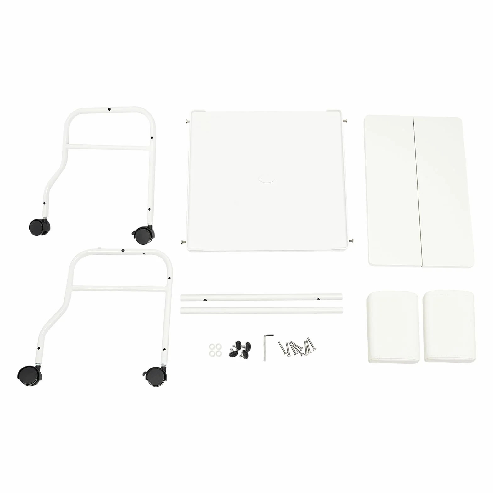 Pediluvio Spa Trolley Portátil para Uñas y Pedicura Carrito Masaje Mesa Salón Blanco