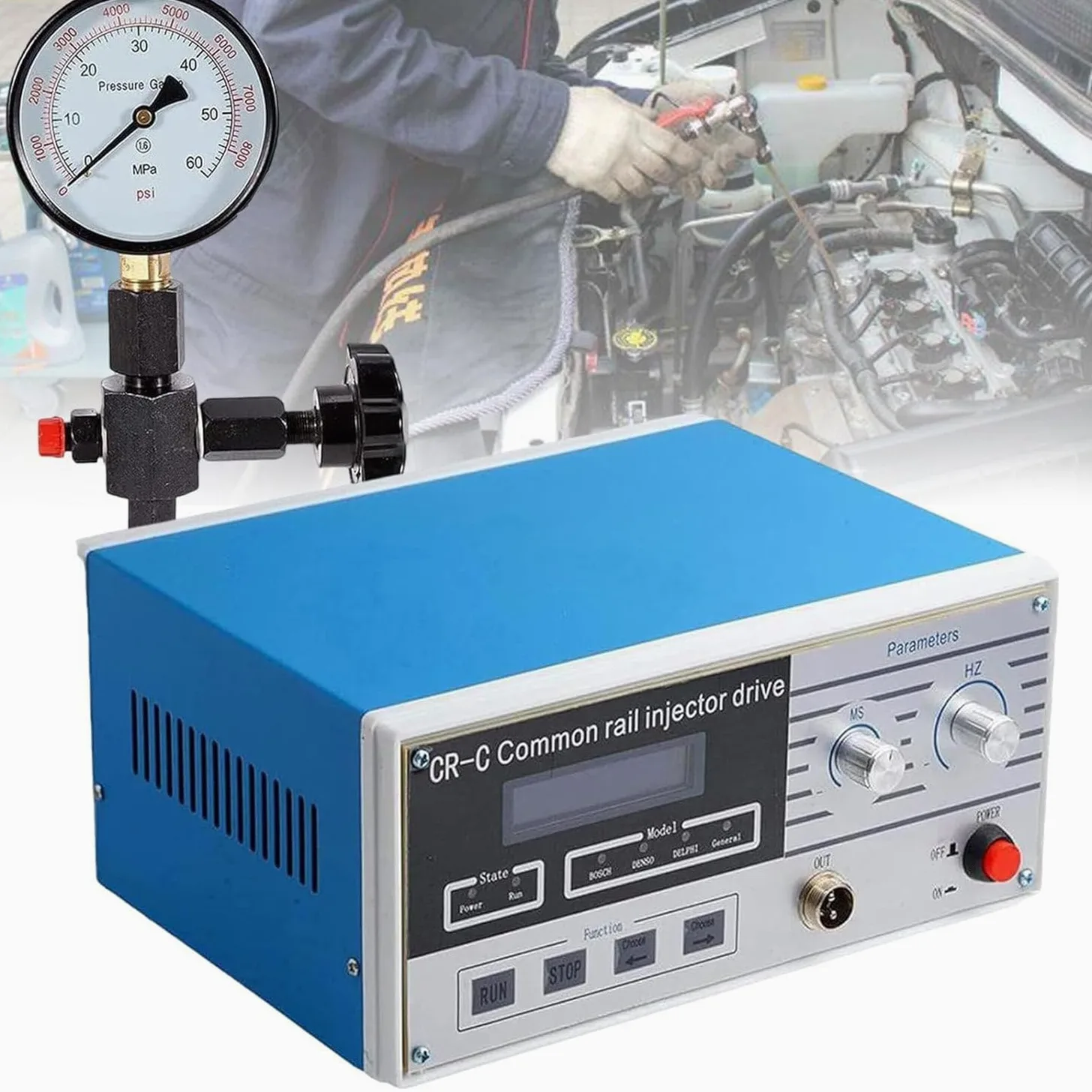 Kit De Comprobación De Inyectores Common Rail, Comprobador Multifunción De Inyectores Diésel Comunes, Con Comprobador De Inyectores Diésel De 600 Bar Y 8000 Psi