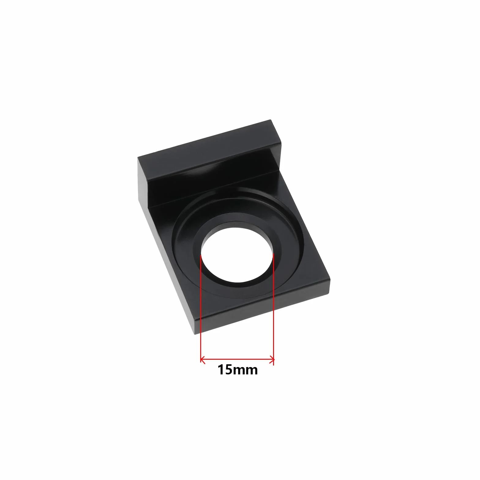 ECSiNG 2 piezas Tensor de cadena de motocicleta con agujero de 15 mm Ajustador de cadena CNC para bicicleta de motor de tierra Motocicleta 50cc 70cc 90cc 110cc 125cc Negro