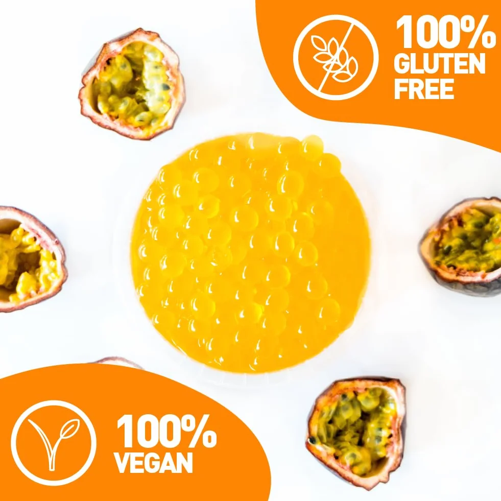 FRANKLY Popping Boba Esferas de fruta para Bubble tea Fruta de la Pasiòn 450g