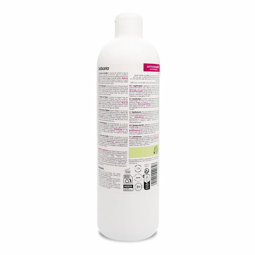 Babaria Champu Cebolla Antioxidante 380ml Sin Olores