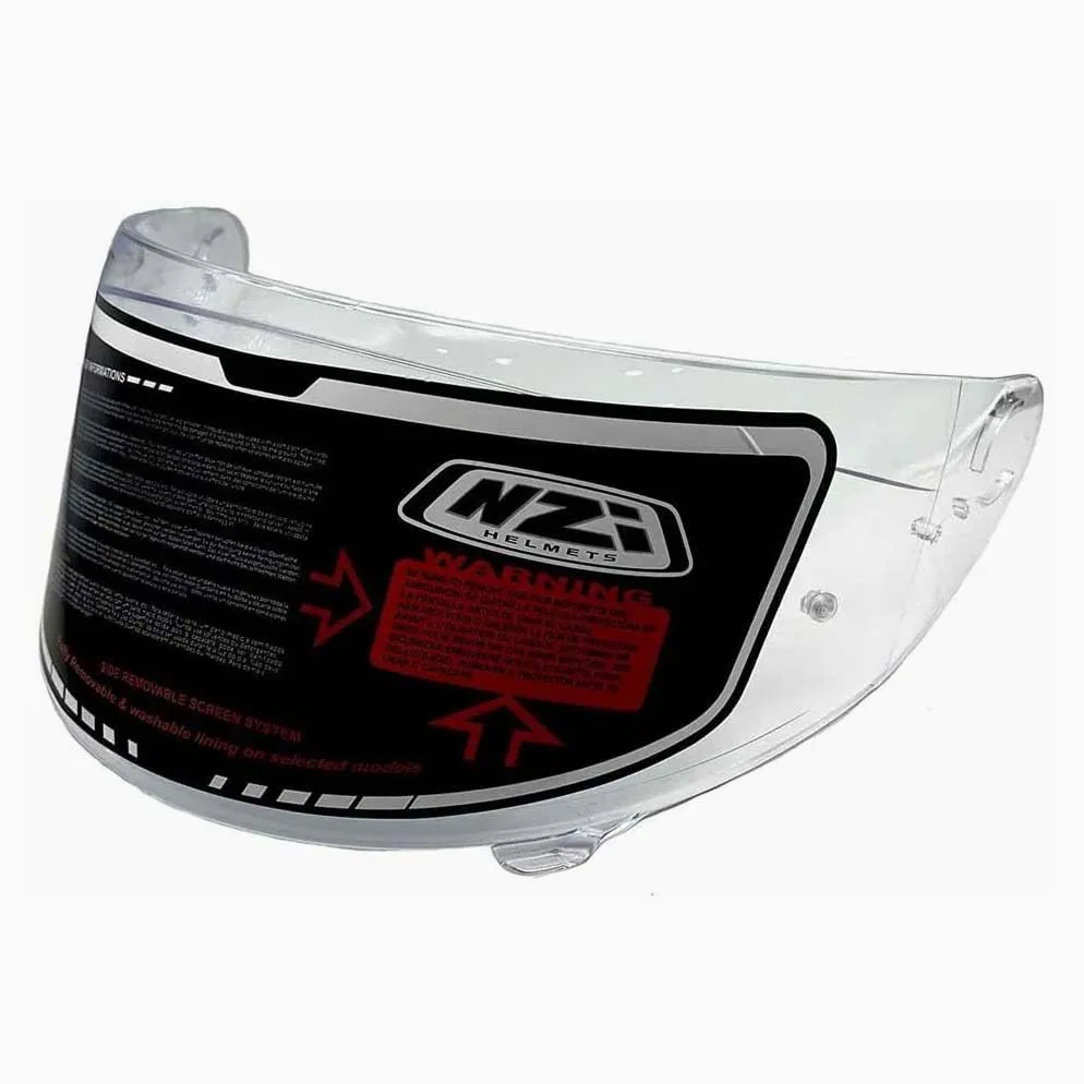 NZI Trendy 3 Stream Raptor Grey Red Mate - Casco de Moto Integral con Pantalla Oscura + Transparente + Spoiler ECE 22.06 - Unisex Hombre y Mujer (S)