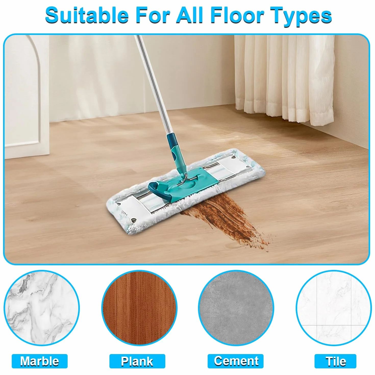 Juego de 3 Fundas de Repuesto para Limpiaparabrisas,Repuesto para Leifheit Profi XL,Microfibra Recambio para Leifheit Profi XL para Todo Tipo de Suelos