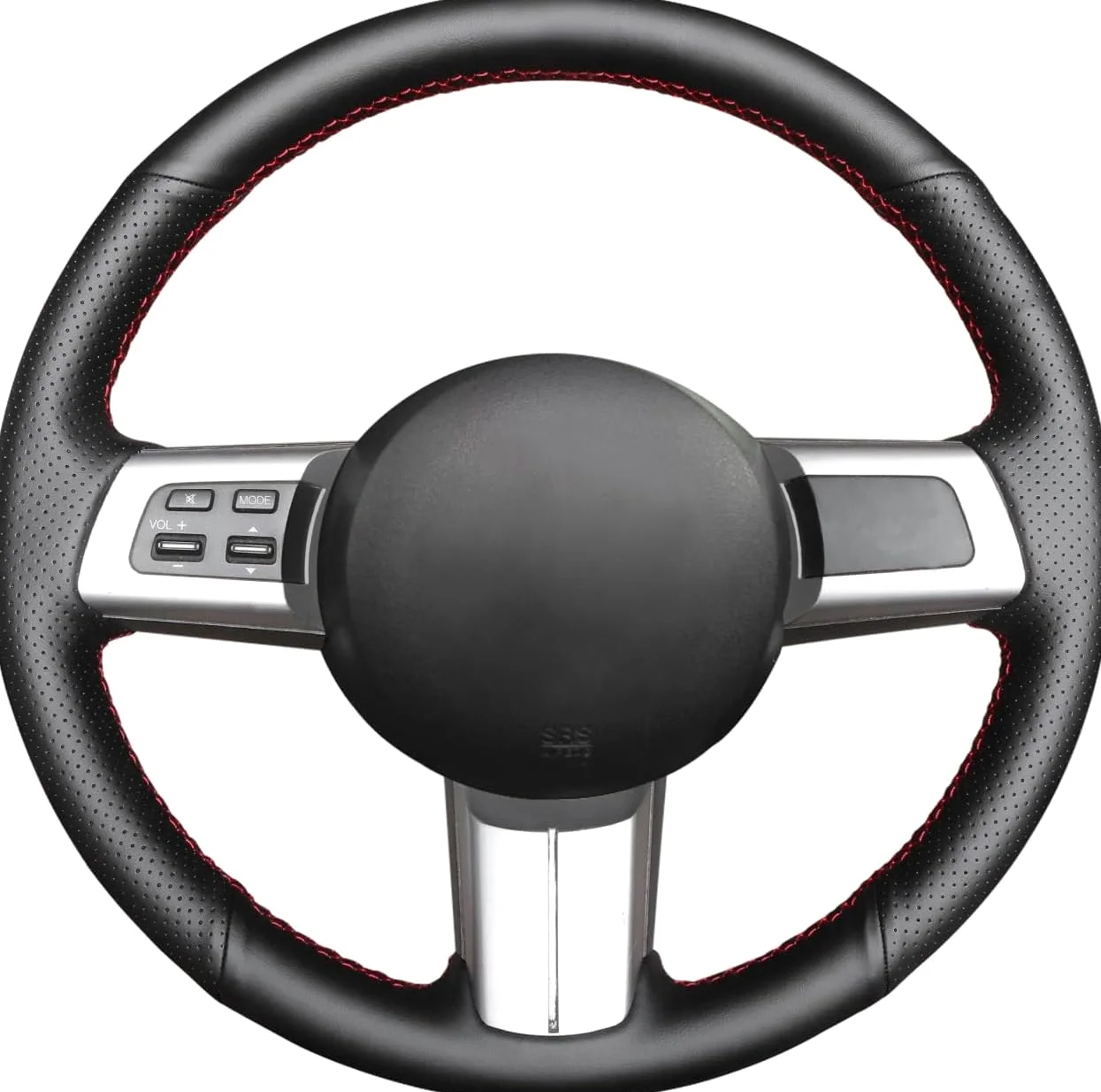 Funda de Volante de Cuero Genuino Cosida a Mano para Mazda MX-5 2016 2017 2018 2019. Interiores automotrices. Funda para Volante.