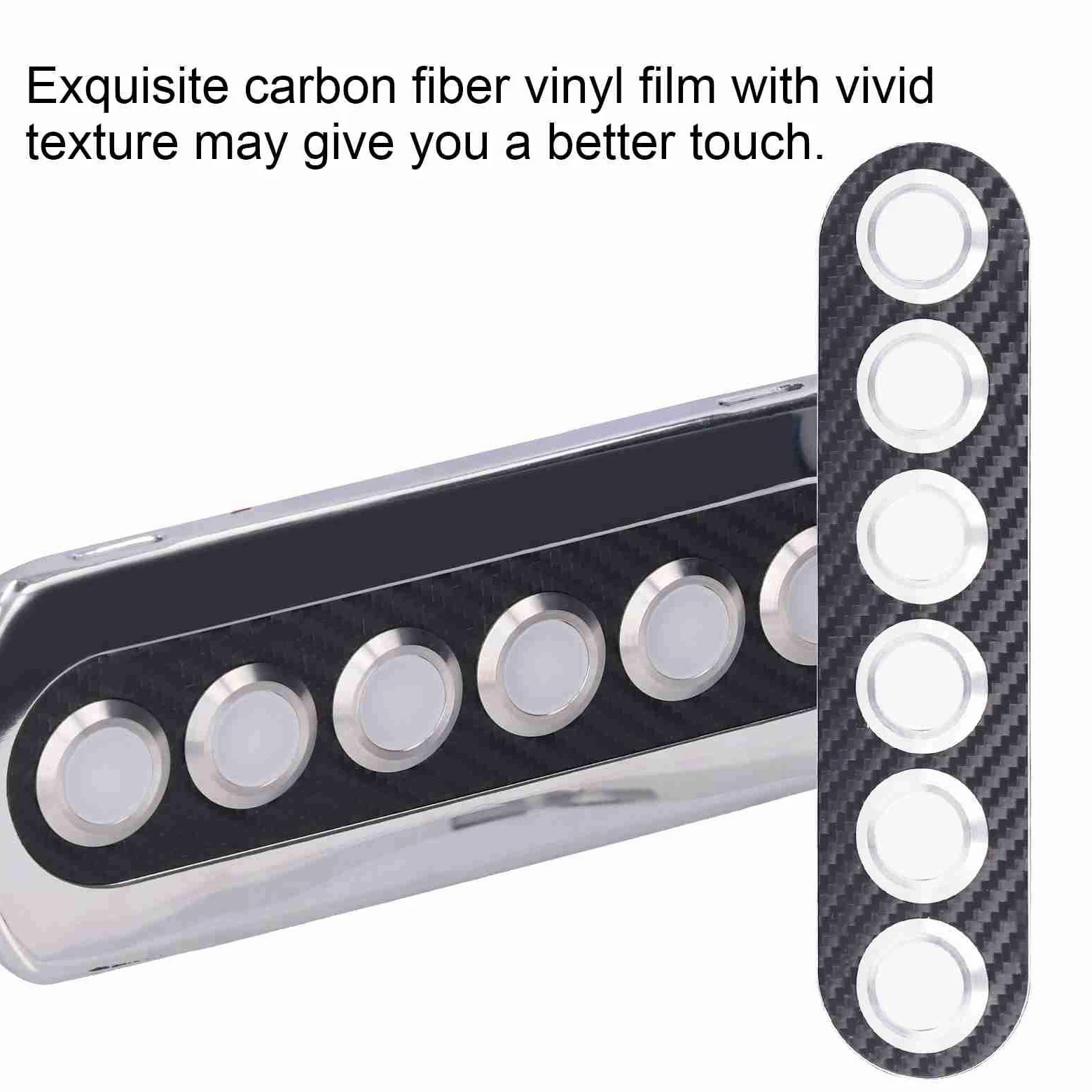 Panel de Interruptor de Fibra de Carbono de 12V 20A con Retroiluminación LED para Modificación Impermeable de Yates y Vehículos Recreativos