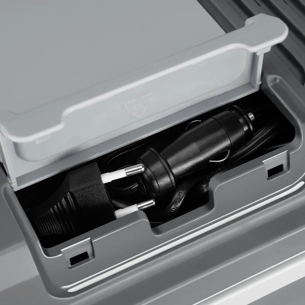Nevera eléctrica portátil para coche de 24 litros, mini nevera con mango ergonómico, enchufe de 230 V y 12 V, modo frío y cálido, ideal para camión, coche, barco, camping, autocaravana