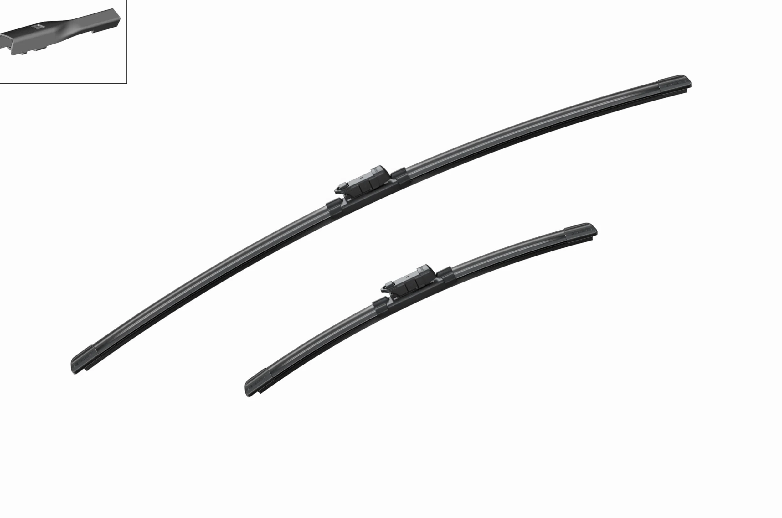 Escobilla limpiaparabrisas Bosch Aerotwin A558S, Longitud: 700mm/400mm − 1 juego para el parabrisas (frontal) - Válidas únicamente para vehículos con volante a la derecha (UK)