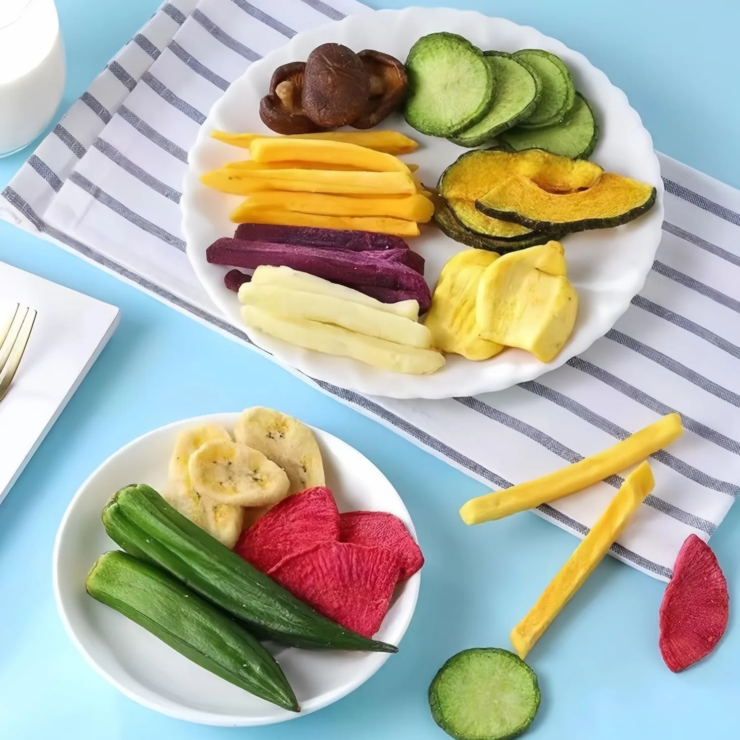 Mckona Crujientes Liofilizados de Fruta y Verdura 300g Snack Saludable