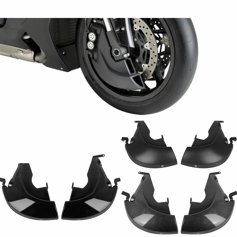 Compatible con kit conductos refrigeración pinza freno delantero | Enfoque el flujo de aire en las piezas del freno for reducir el calor durante el frenado continuo.(Black)