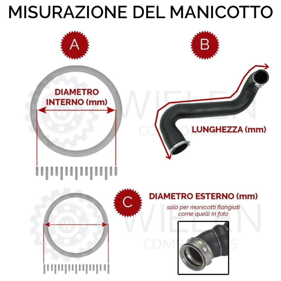 Compatible con manguito Intercooter tubo de aire Renault Clio III Mod. 1.5 DCI 8200527669