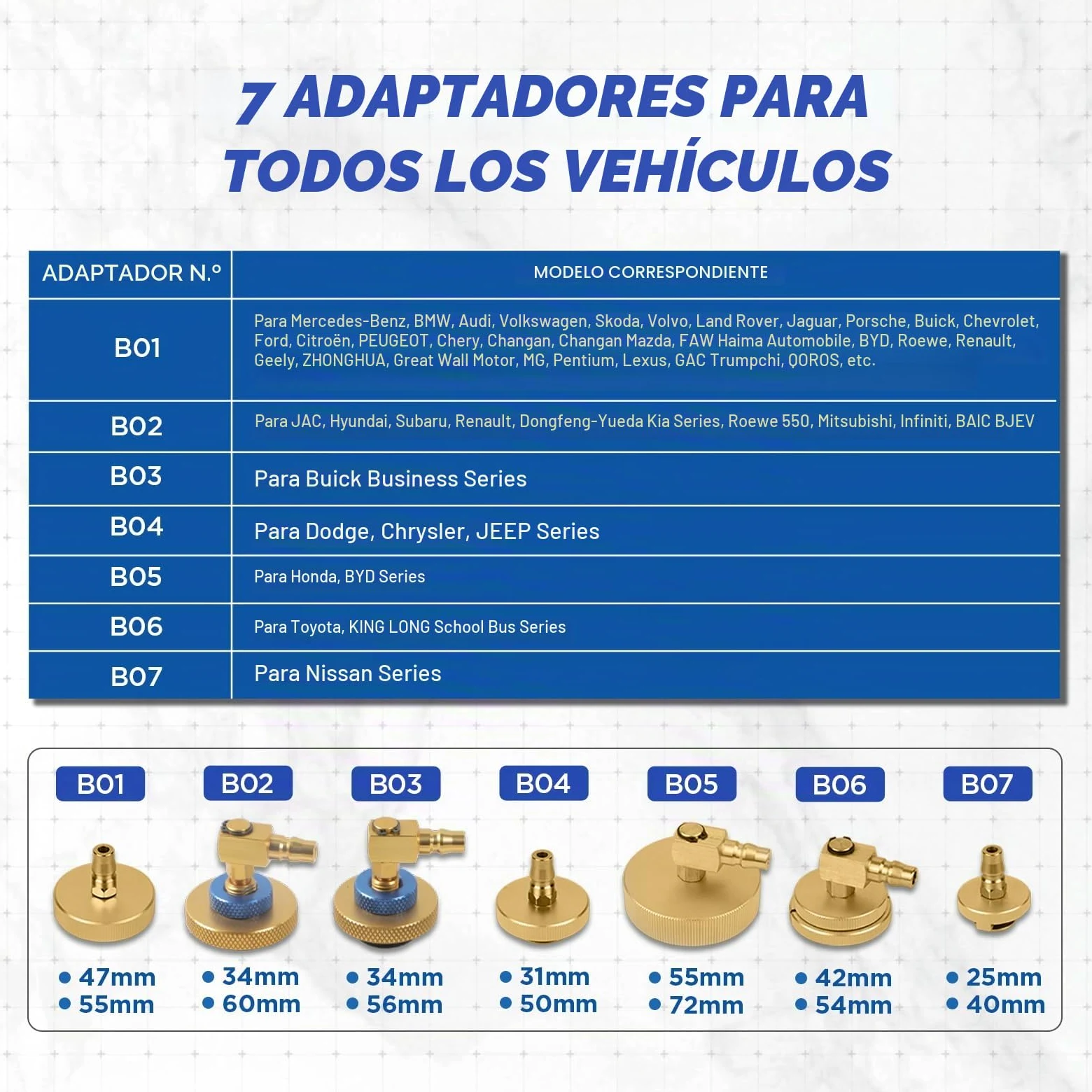 110V/220V Purgador Frenos Coche Eléctrico 0~3 Bar Sangrador Liquido Frenos Herramientas Automotrices Sangrado Sistema Frenos con 7 Adaptadores Compatible con Benz BMW