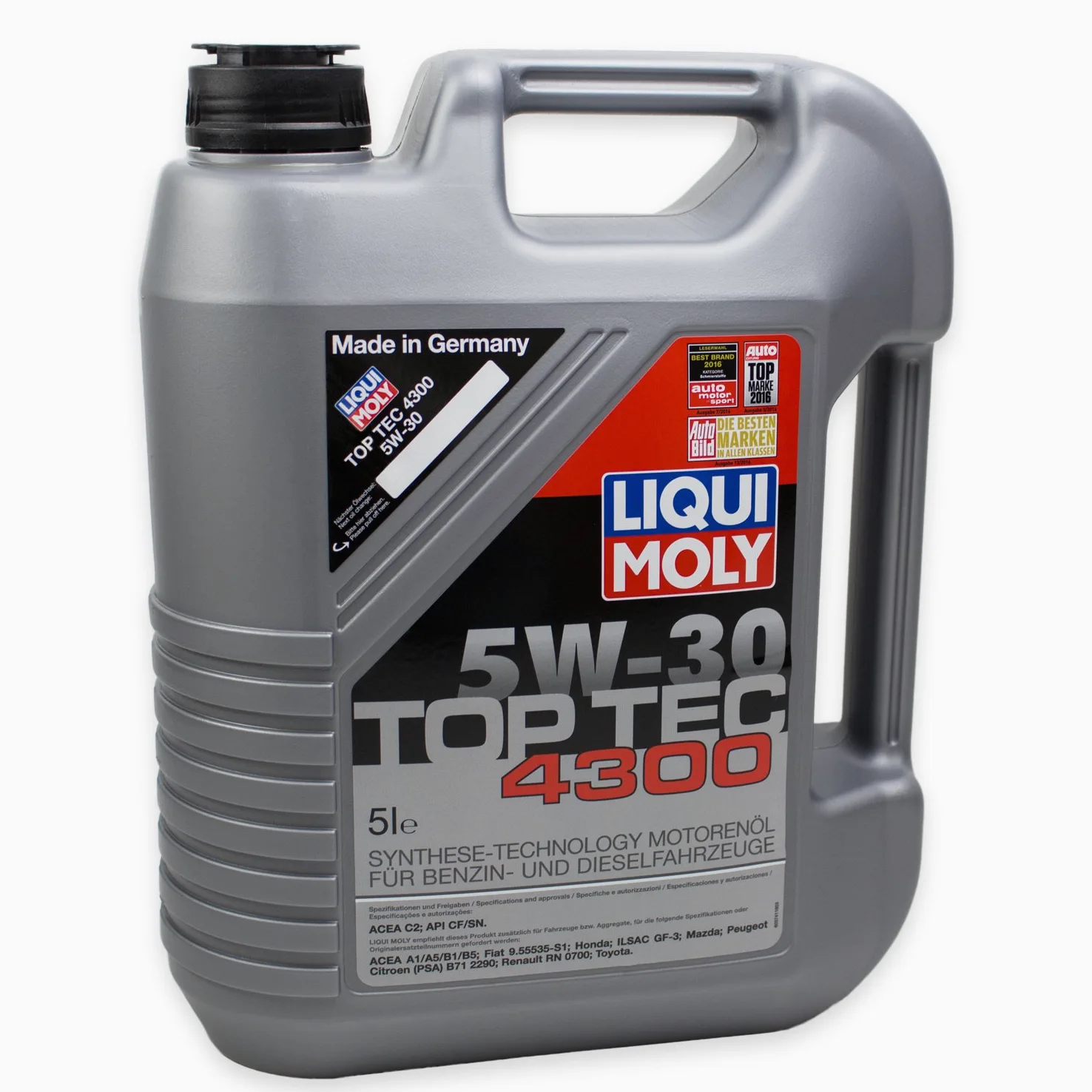 2 x Aceite de Liqui Moly 3741 Top Tec 4300 5 W 30