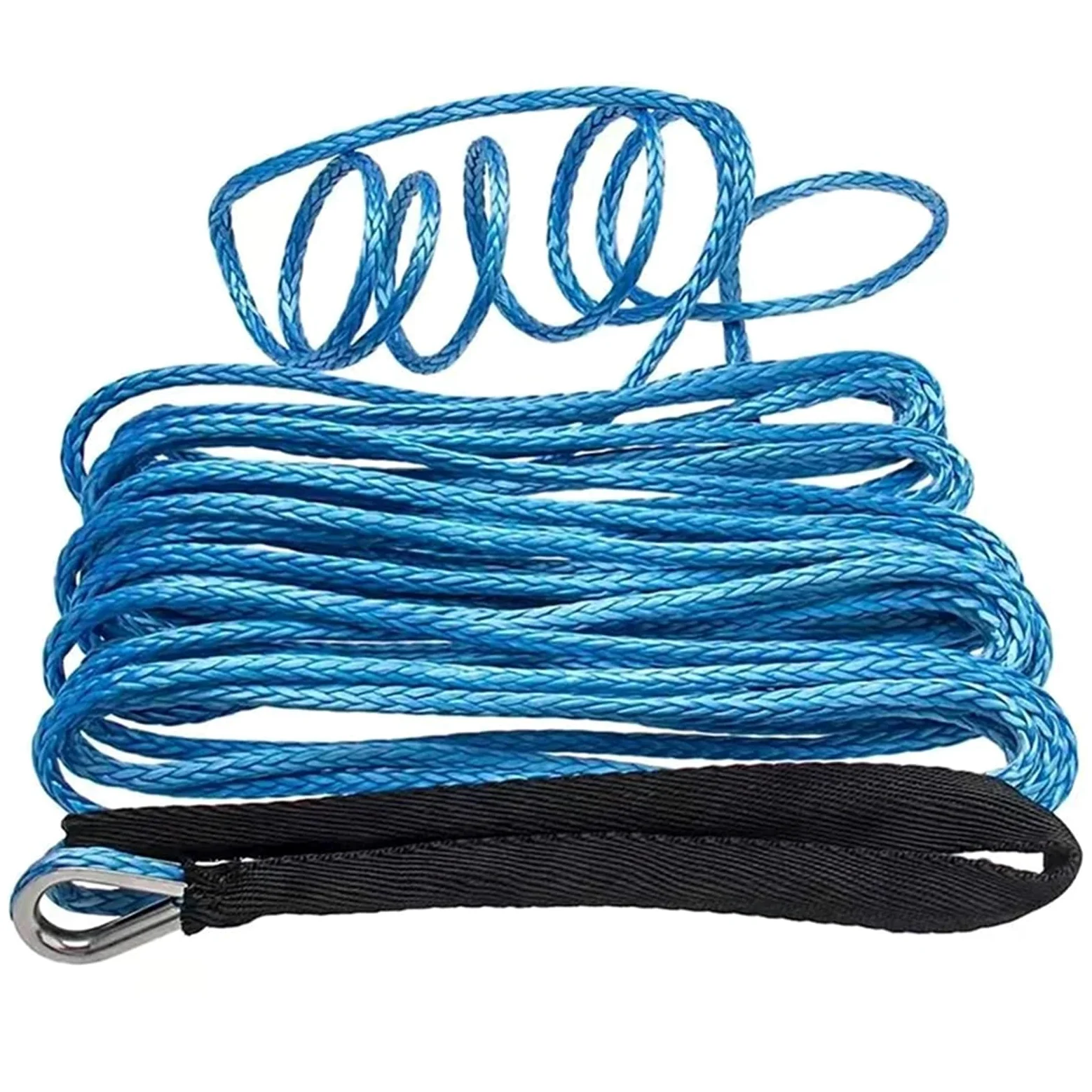 Cuerda de Tracción Cable de tracción sintético Multicolor de 9,5 mm x 30 m for cabrestante, Cable de tracción de Fibra, Accesorio for Coche