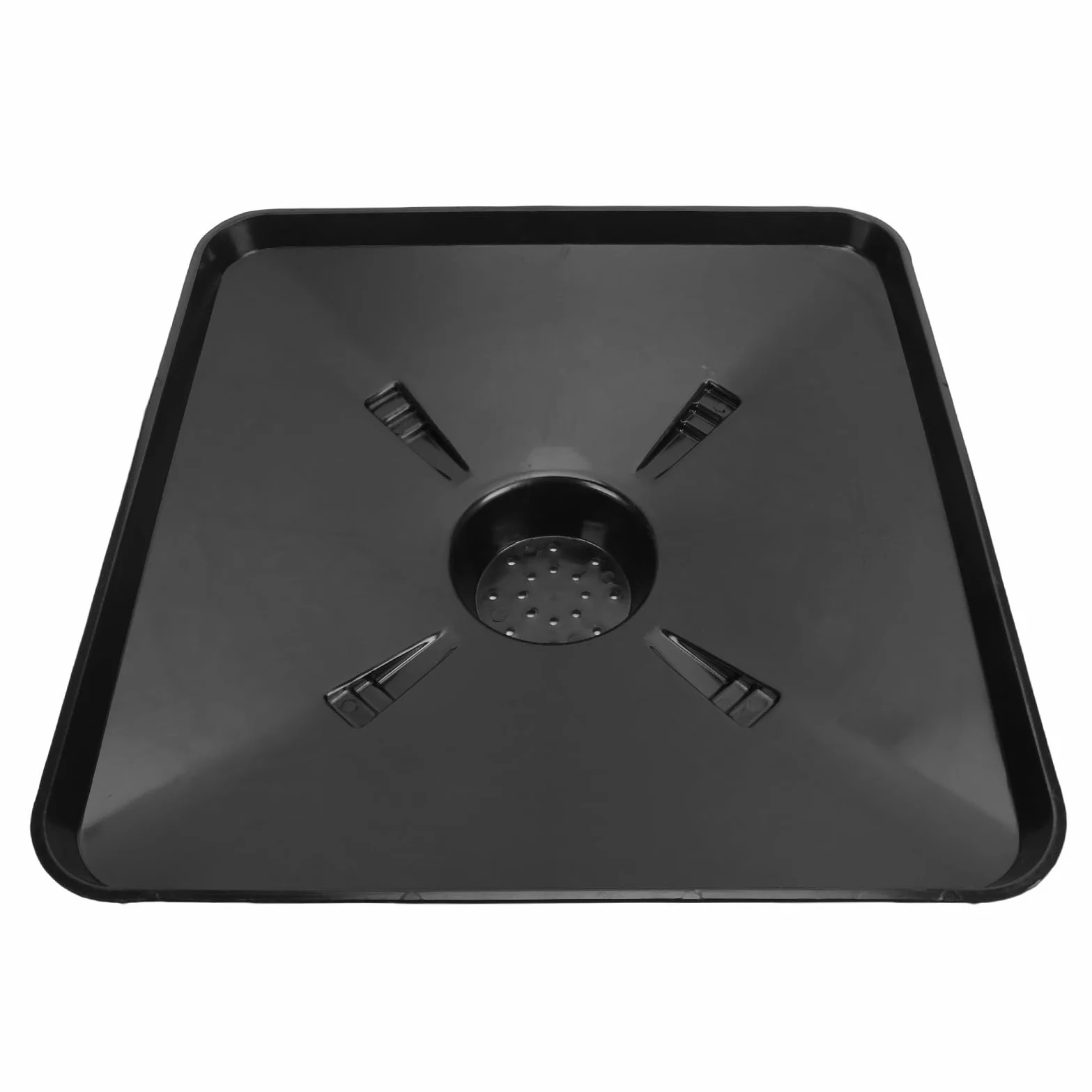 Tbest Bandeja de Drenaje de Transmisión, Recipiente para Recogida de Aceite 15 L con Diseño Antisalpicaduras y Tapa de Vidrio Templado for Recogida de Fluidos Automotrices